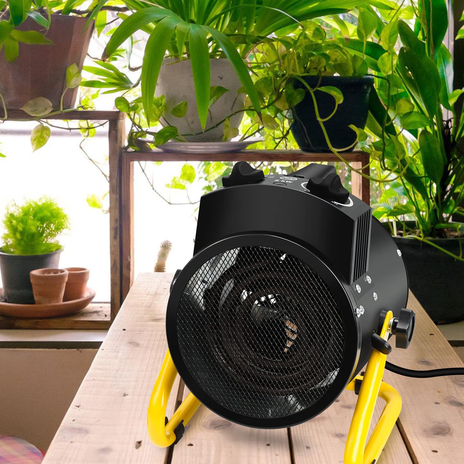 Jopassy Ochrona przed mrozem z termostatem, ochrona IPX4, ochrona przed wodą rozbryzgową, szybkie nagrzewanie, wielokrotna ochrona do szklarni, tarasu, ogrodu