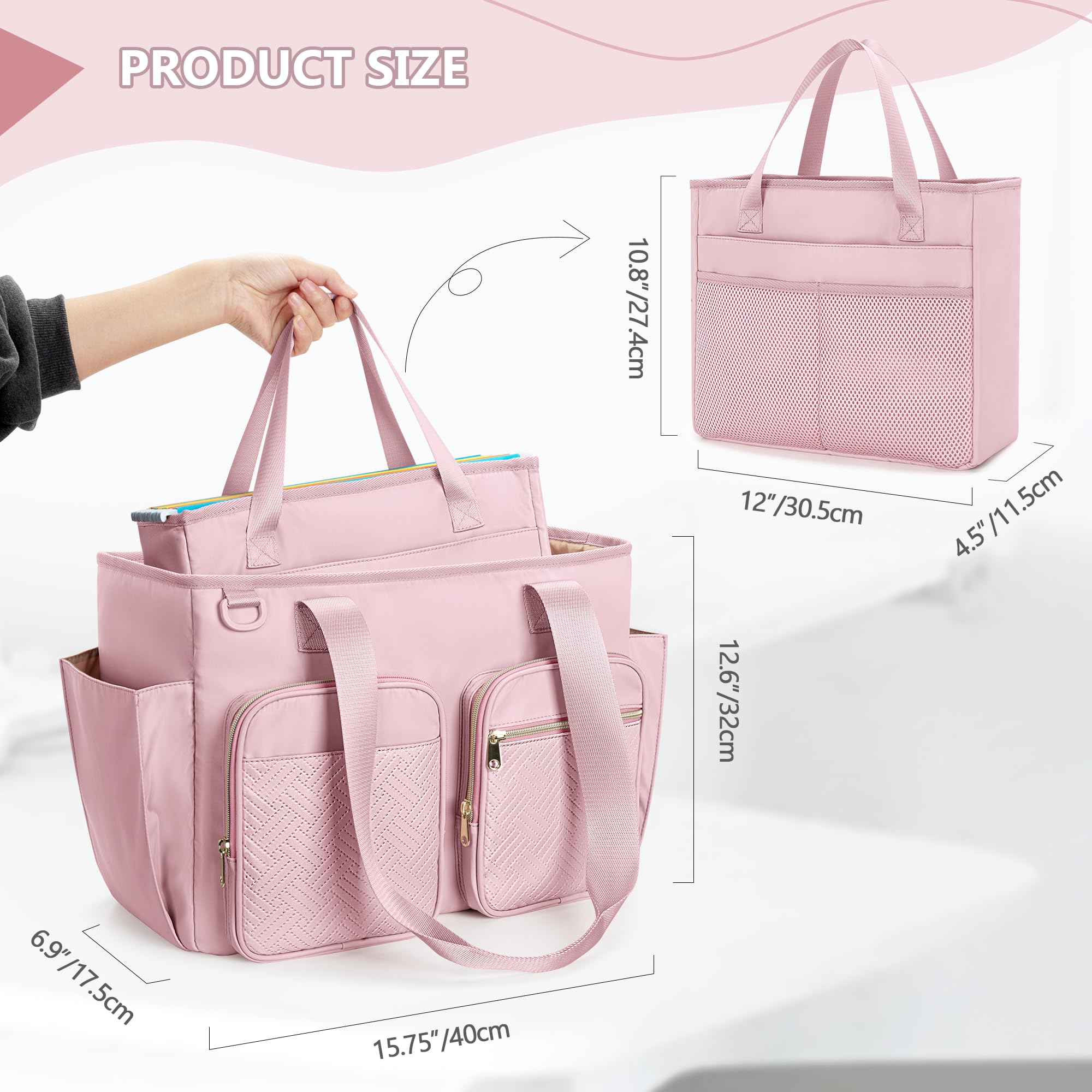 Cartella portadocumenti con custodia organizer individuale per insegnanti, impiegati (design brevettato)
