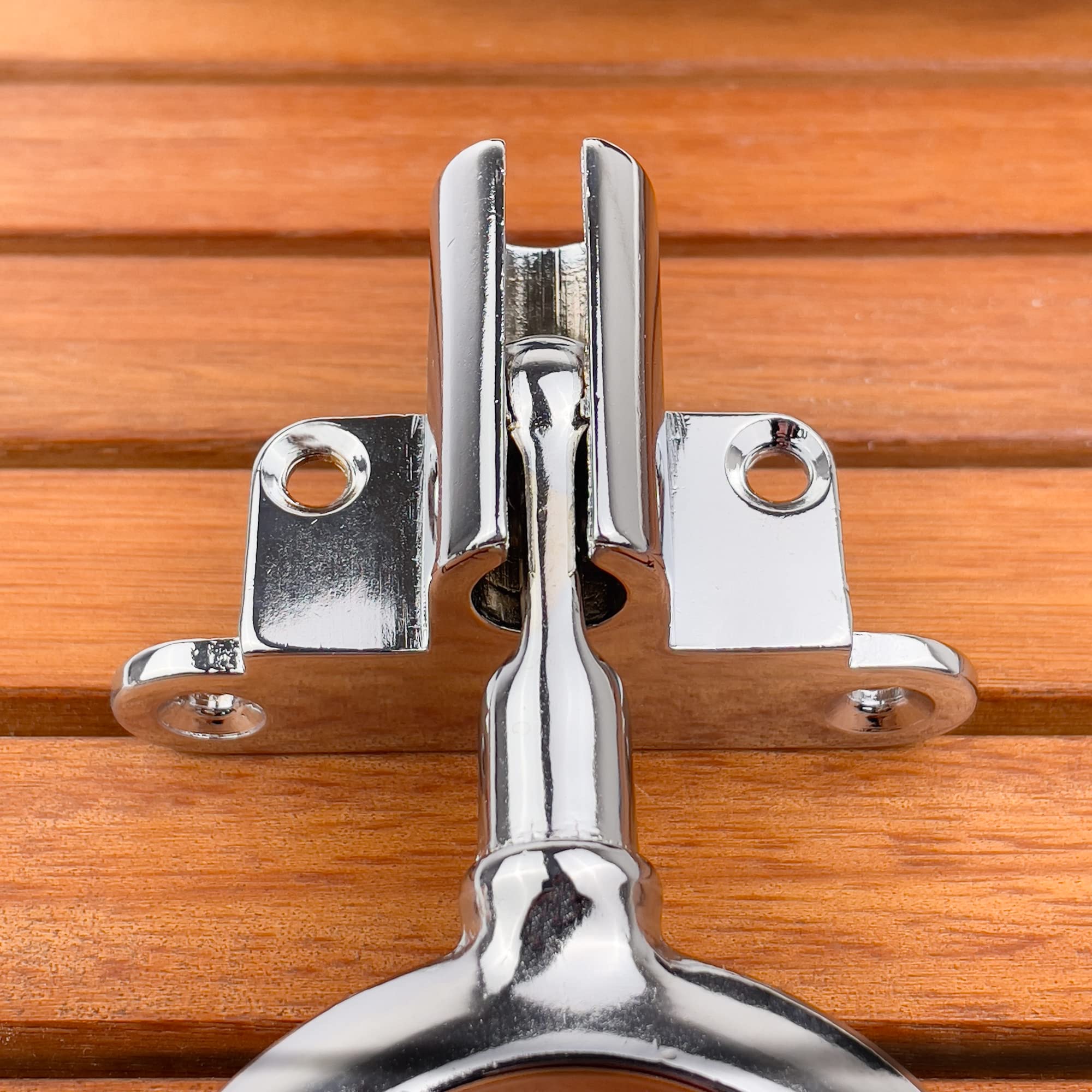 Scalmi Per Remi GATE14 Con Boccola Ottone Cromato - 2 Pezzi, Passaggio Remo 40mm