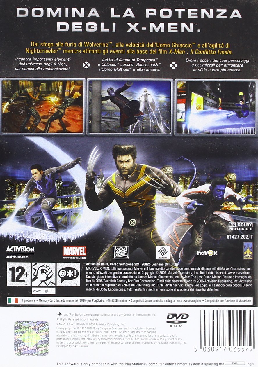 X-MEN IL GIOCO UFFICIALE XBOX360 (versione italiana X-MEN IL GIOCO UFFICIALE XBOX360 (versione italiana