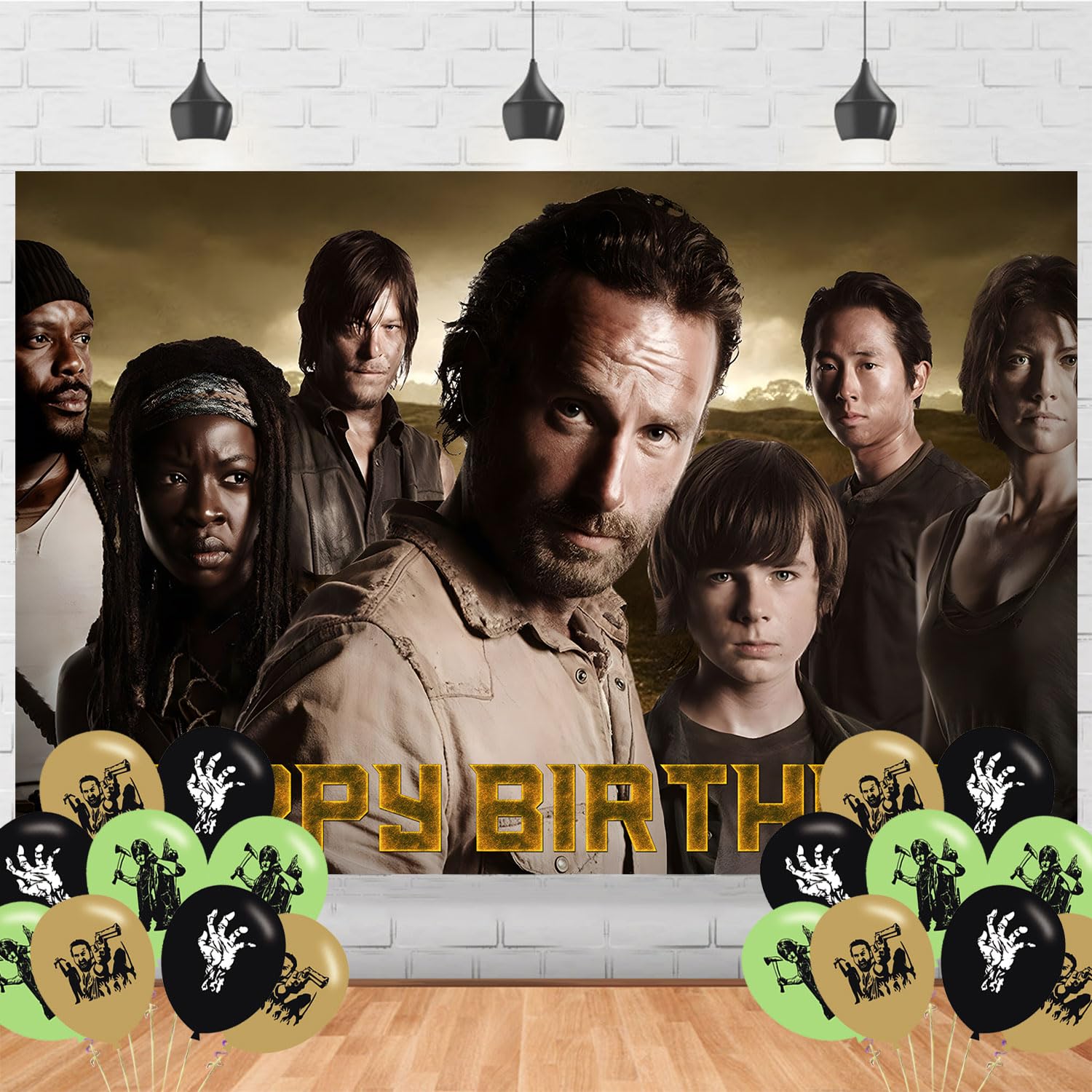 The Walking Dead Backdrop 5x3 Vinyl Walking Dead Birthday Party Supplies Photography Background Picture Photoshoot Cake Table Decor Banner Shoot