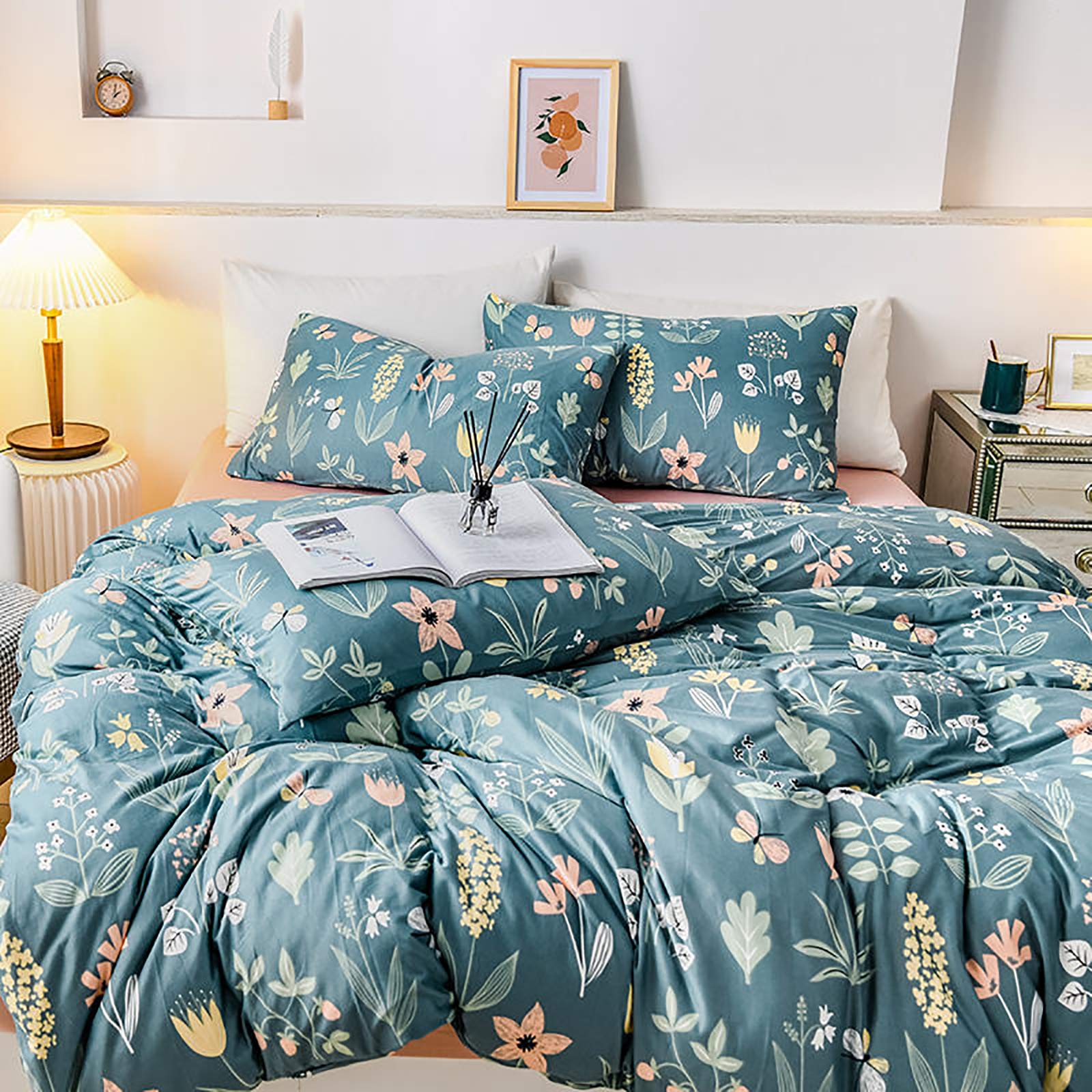 Ensemble de literie indien exotique anti-plis pour un lit parfait