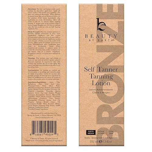 Miniatura 7 de Kit de autobronceador de loción bronceadora, fabricado en Estados Unidos con ingredientes orgánicos y naturales, loción autobronceadora y kit de