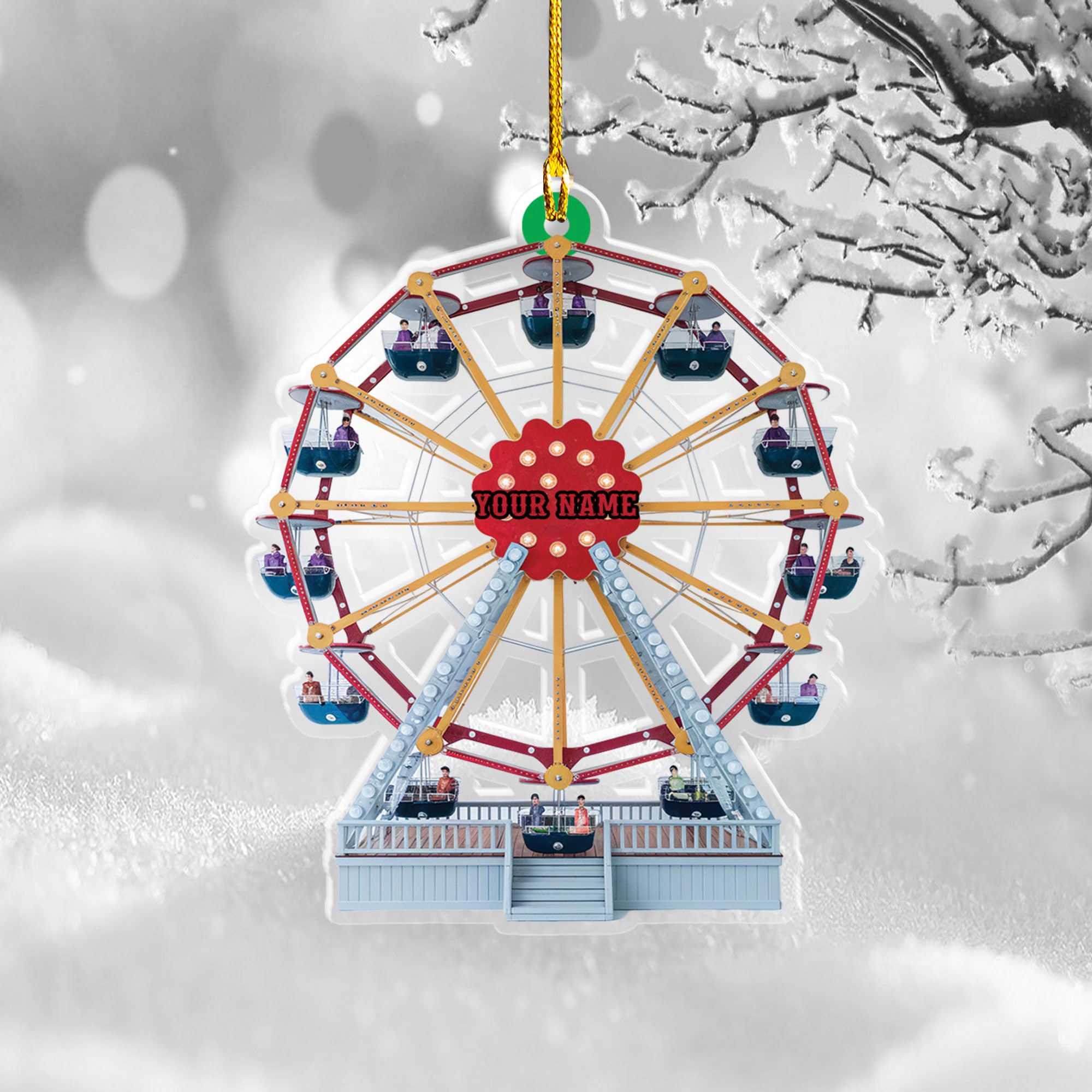 Amazon.com: Personalized Ferris Wheel Christmas Ornament 2024