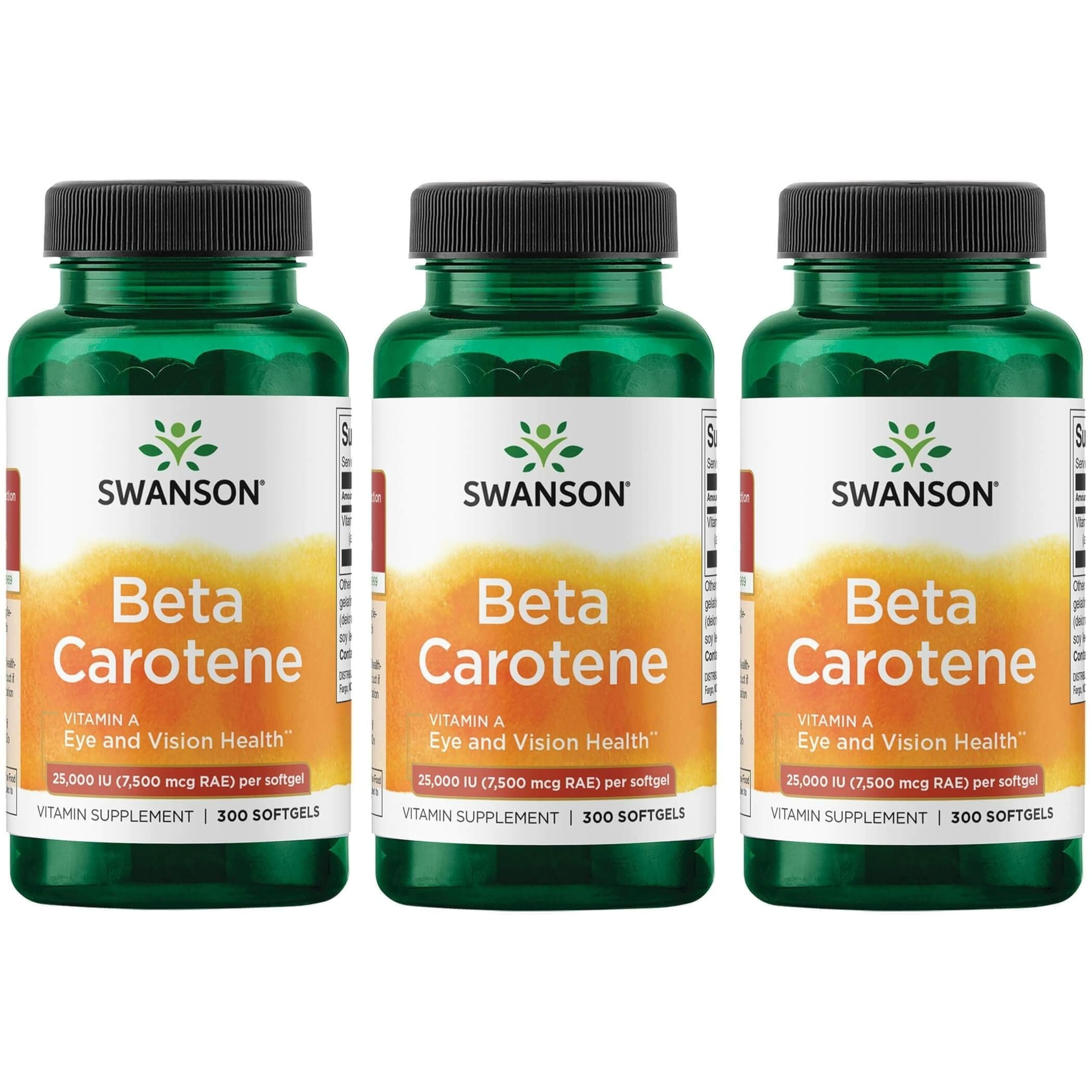 Swanson Beta-Carotene Vitamin A Supplement, Vision Support, 300 Softgels — Amazon image 9