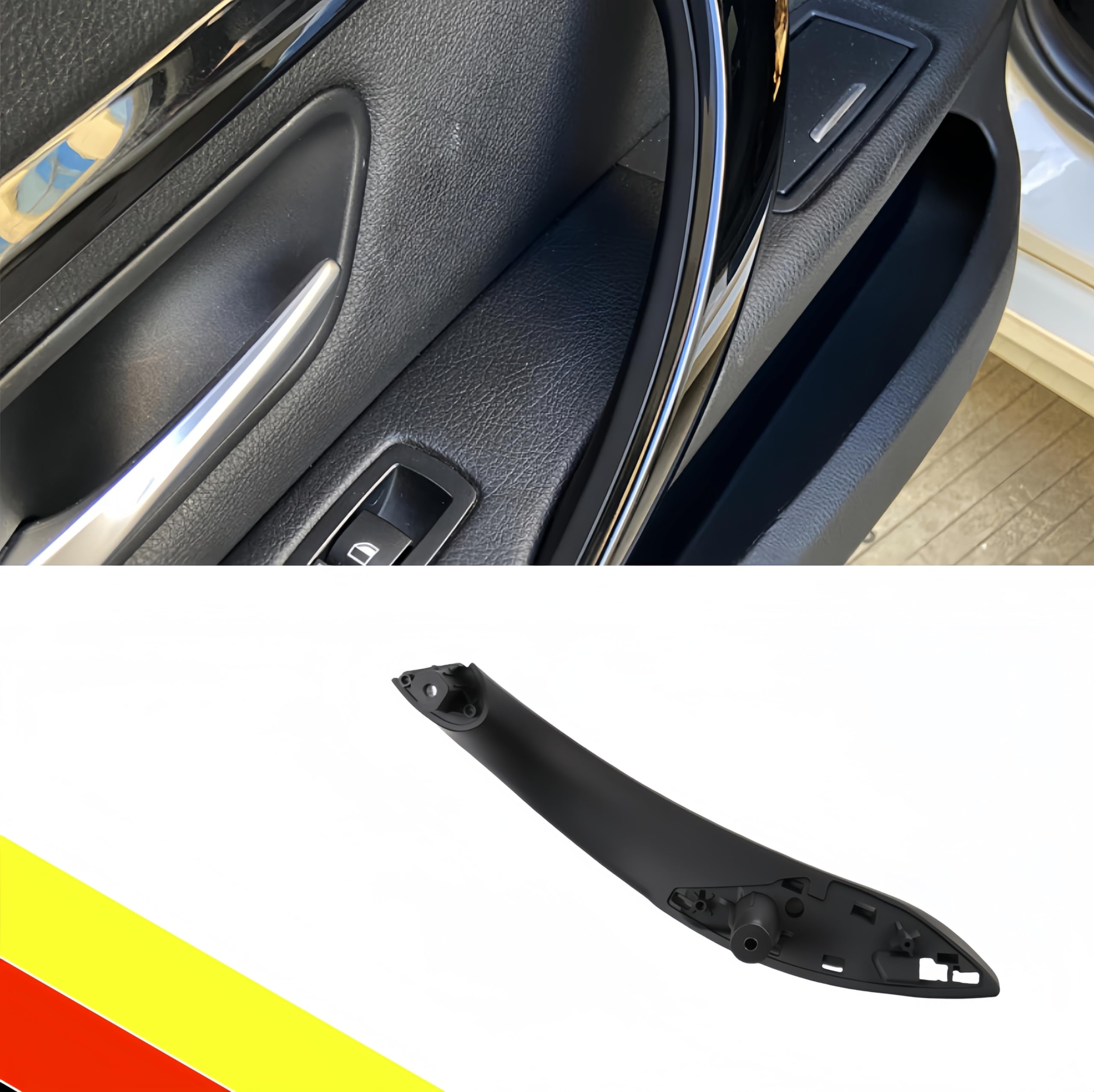 Maniglia Interna Porta Per BMW Serie 3 F30 F31 F32 - Lato Guida Anteriore Sinistro Nero - Foto 5
