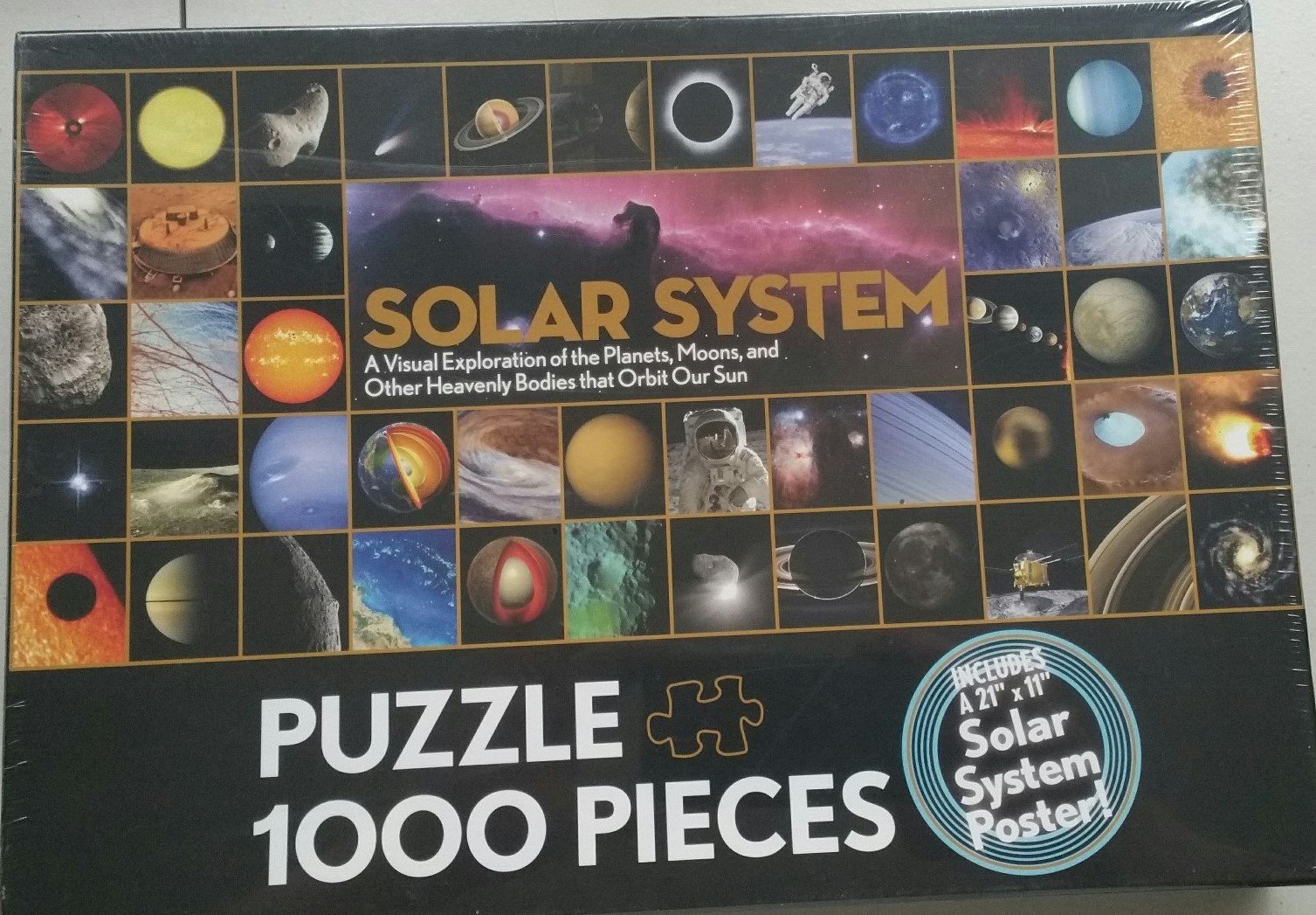 Marcus Chown Solar System Puzzle with Poster - 1000 Pieces