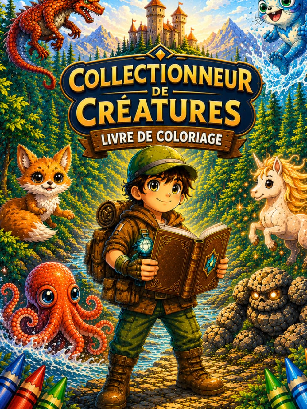 Chasseur de créatures: Livre de Coloriage