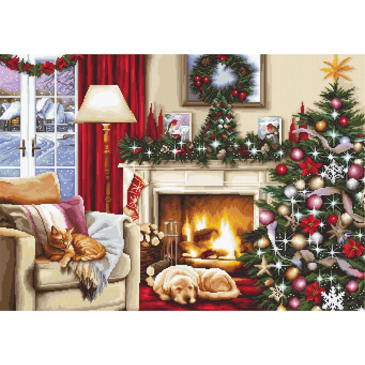 Lucas Multicoloured Luca-S B591 Cross Stitch Set, Multi-Colour, 27 X 25 Cm