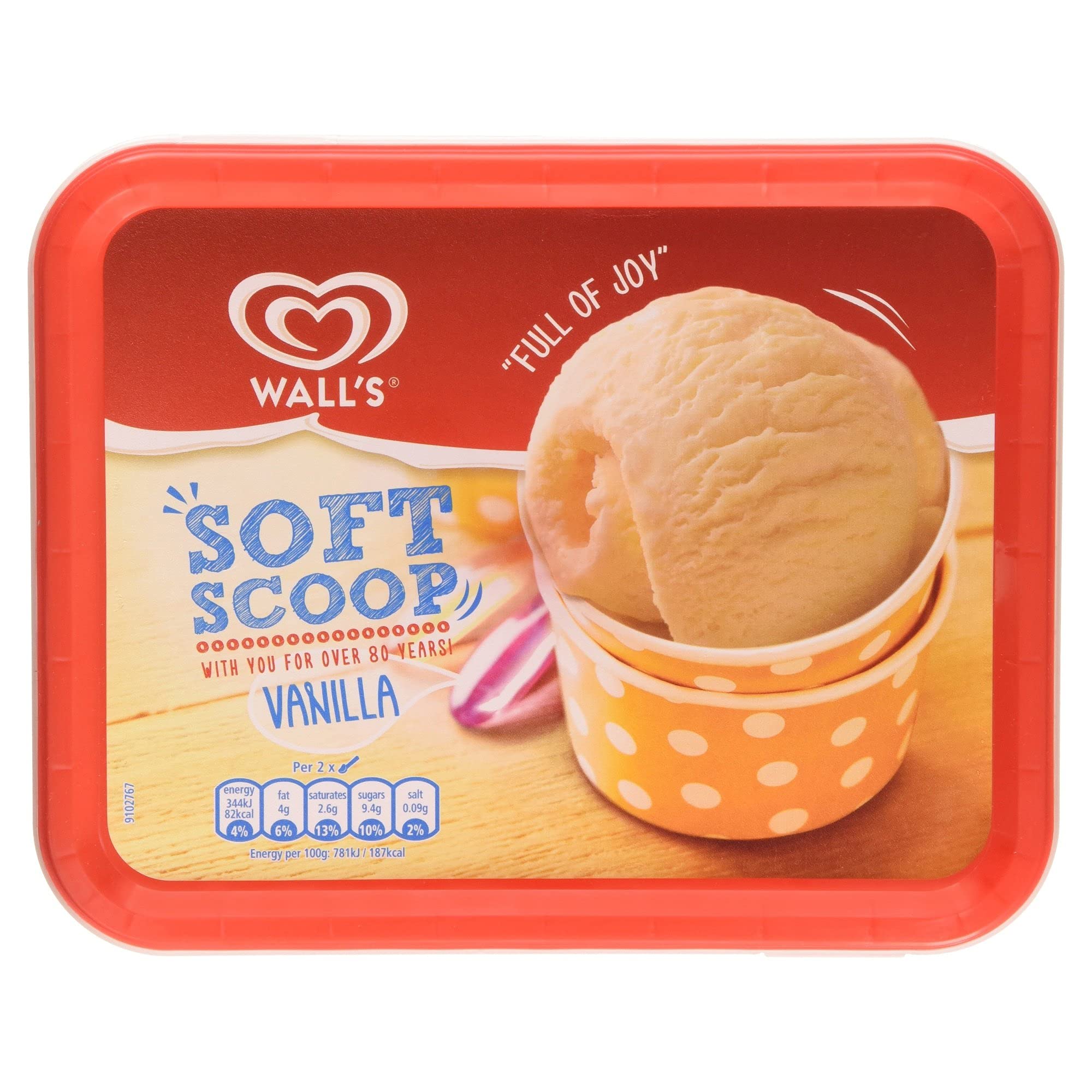 Heartbrand Wall's Soft Scoop Vanilla Ice Cream Dessert 1.8 L