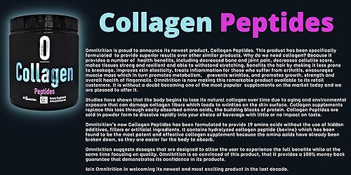 Vista 3 de Omnitrition Suplemento dietético de los péptidos del colágeno, botella sin sabor 9001 de 30 porciones