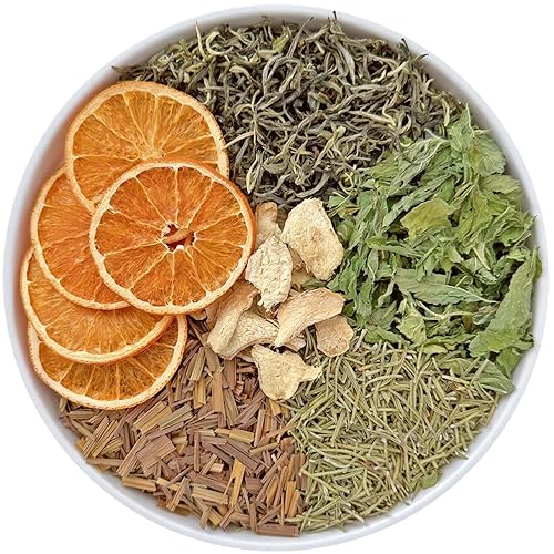 Simmer Pot Potpourri, Healing Herbs Stovetop Potpourri with Orange, Rosemary, Ginger, Tea Leaves, Mint, Simmering Potpourris for Home Fragrance, Odor Removal, Holiday, Relaxing, Housewarming Gift - Healing Herbs