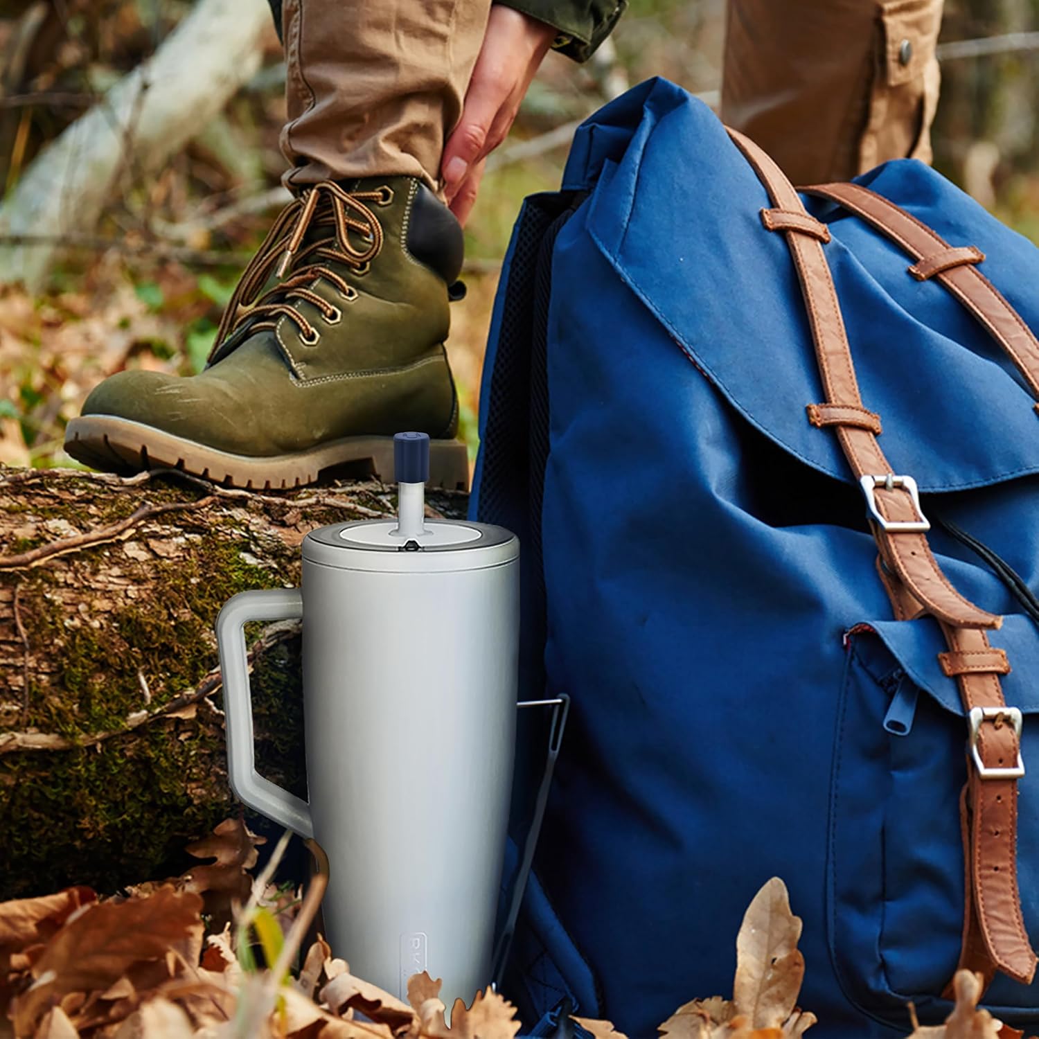 2 Pack Magnetic Straw Covers, Silicone Straw Topper cap for BrüMate All Era and Resa Tumblers, Brumate Accessories (Blue) - Image 6