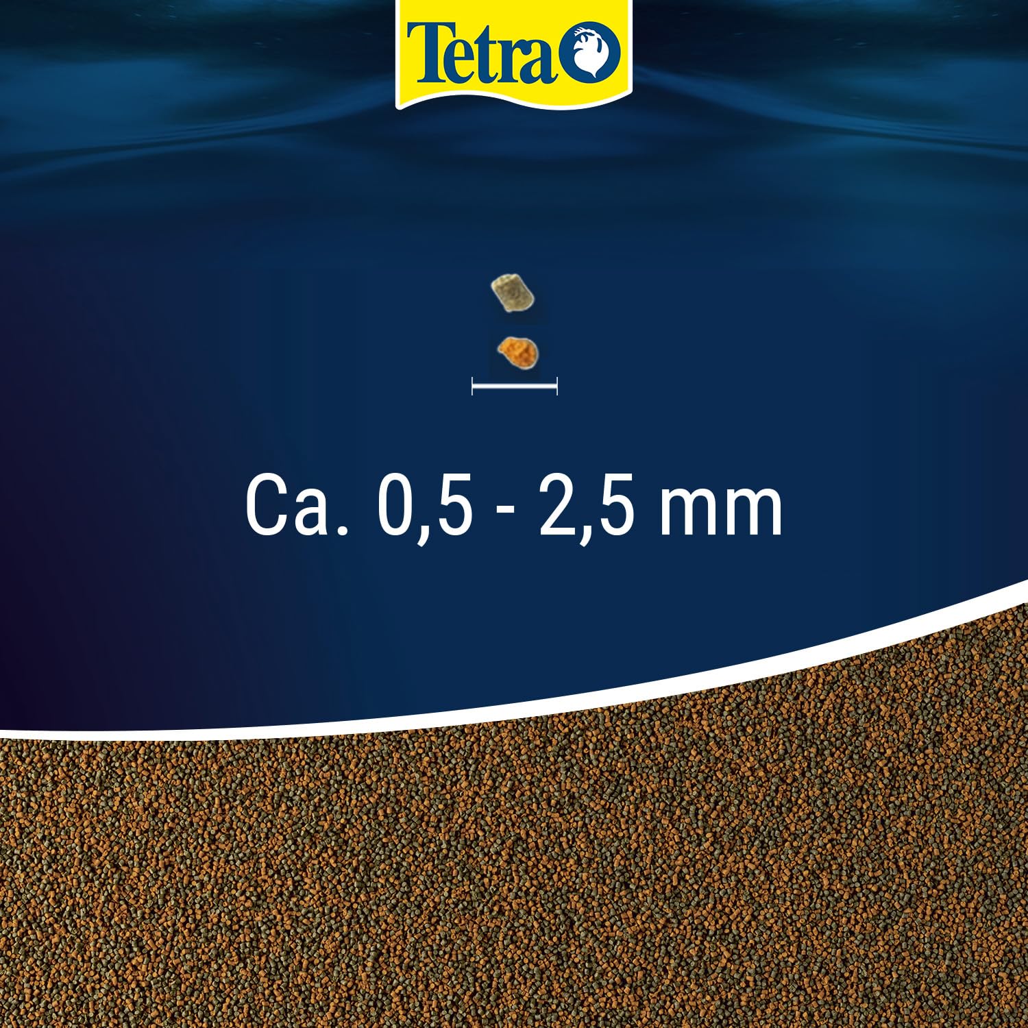 Tetra Cichlid Granules - Miscela di cibo principale con 2 granuli diversi per ciclidi di medie dimensioni, lattina da 500 ml