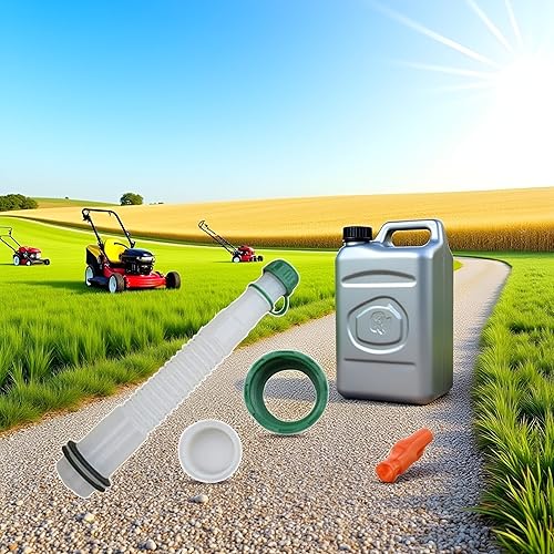 Miniatura 3 de Htppzjr Kit de boquilla y piezas de gas negro, fácil de verter, práctico, apto para la mayoría de latas de gasolina de galón, profesional, fácil de