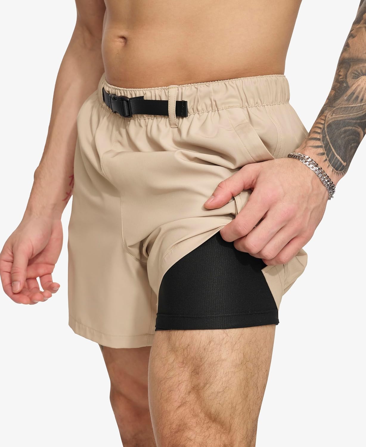 DKNY Men's Stretch Quick Dry Volley UPF 40+ Protection Swim Trunk