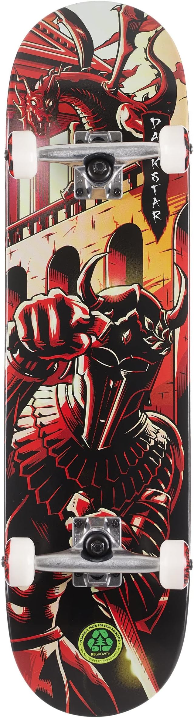 DarkstarSkateboard Complete Inception Dragon Red 8.125"