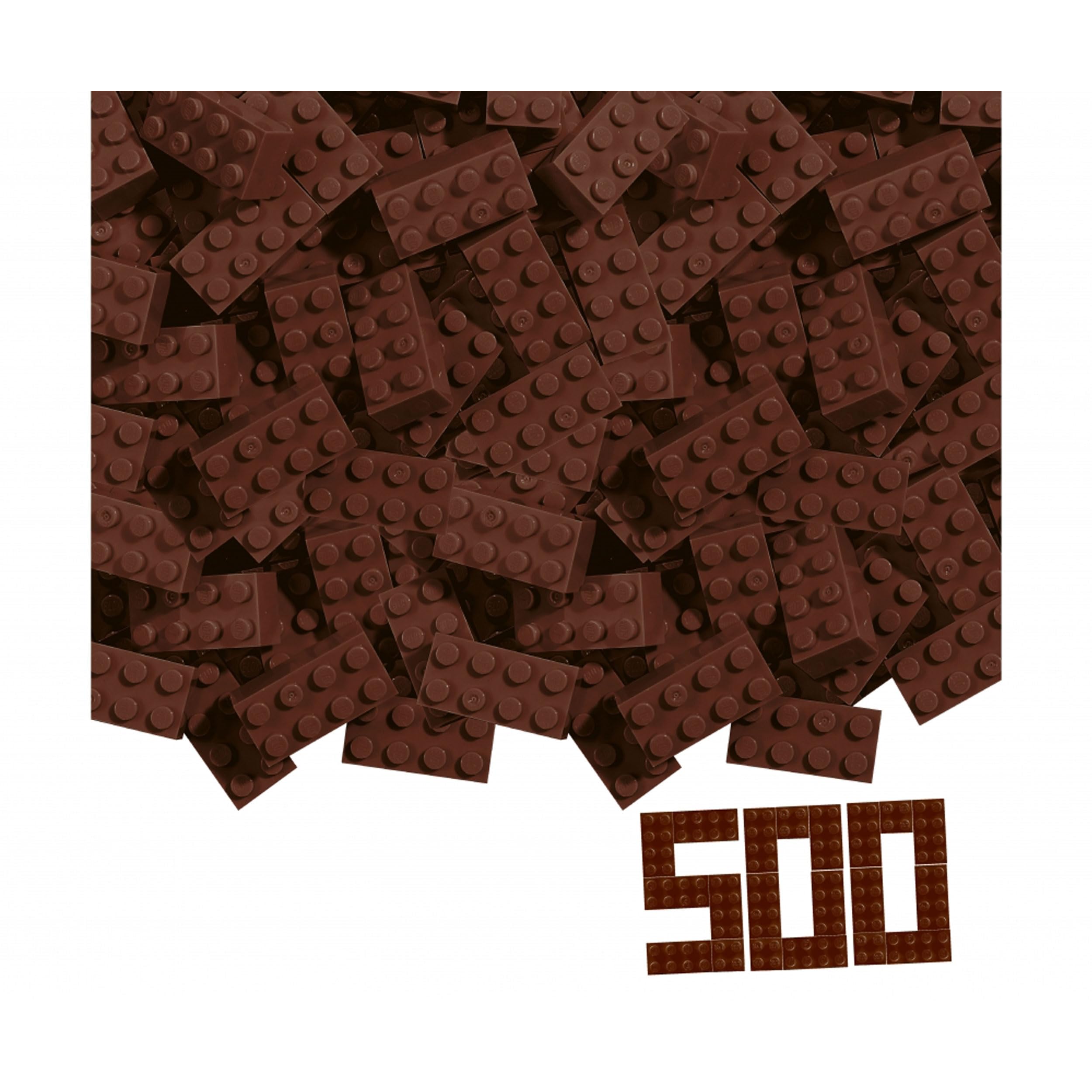 Blox 500 Mattoncini Grigi Per Costruzioni - Compatibili Con Altri Marchi - Dai 3 Anni - Made In Italy