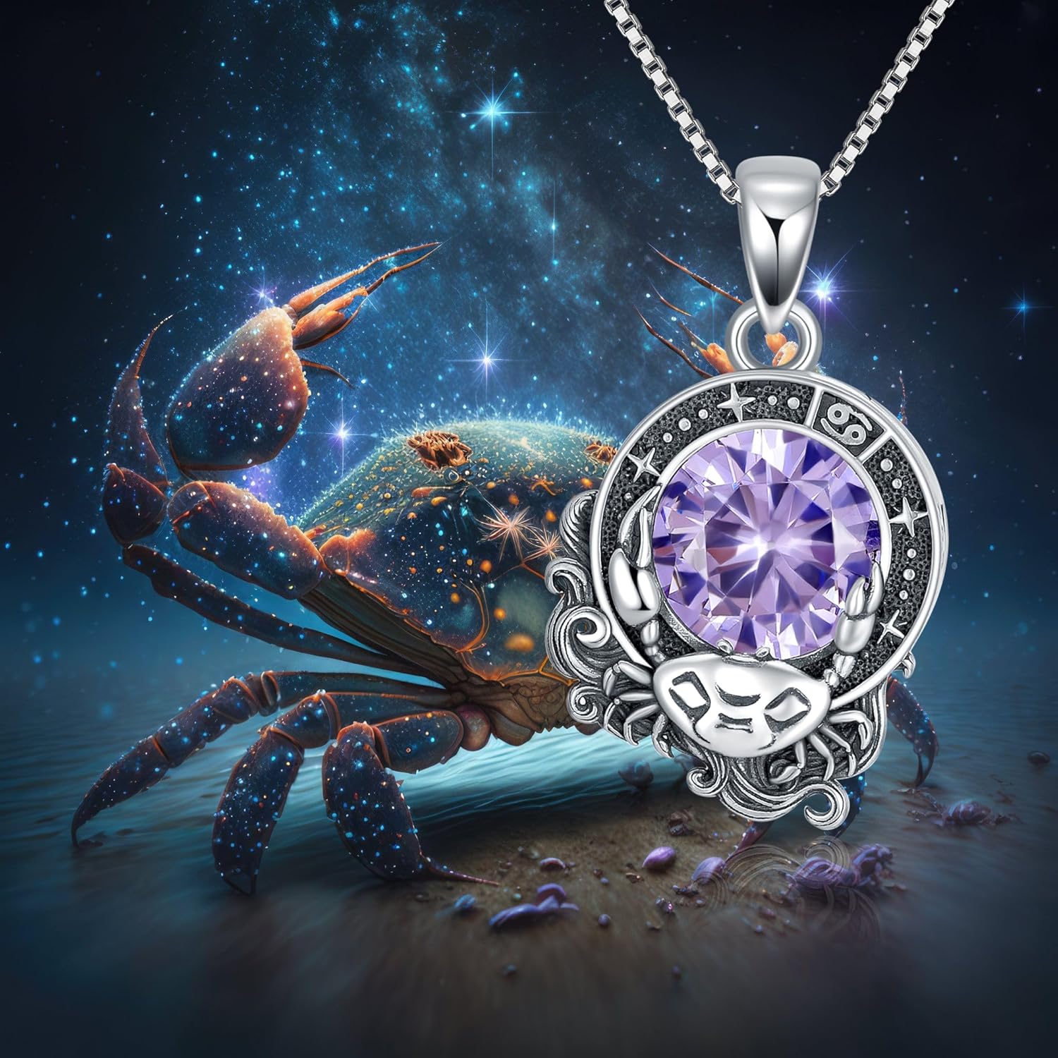LONAGO Zodiac Sign Necklace Celestial Constellation Necklace Horoscope Astrology Zodiac Pendant Necklace Gift for Women - Image 6