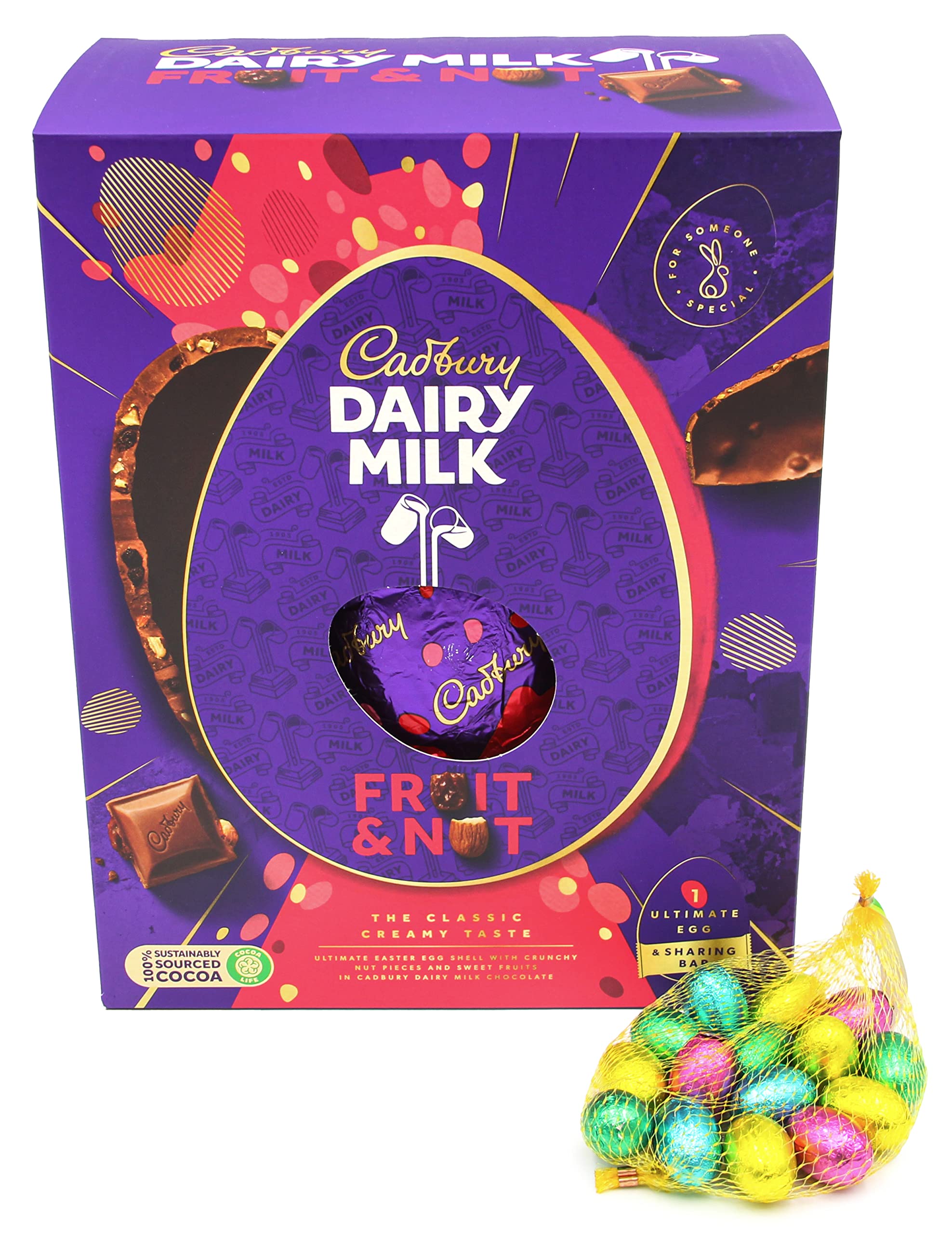 Buy Milk Chocolate Mini Eggs 100g and Cadbury Dairy Milk Ultimate Fruit And Nut Easter Egg With