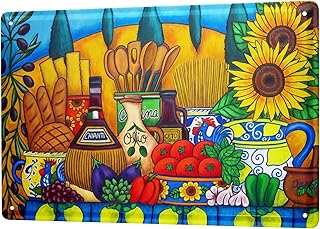 LEotiE SINCE 2004 Plaque en Métal Métallique Poster Mural tin Sign 40x30 cm Aventurier Chianti tomates à l'huile d'olive