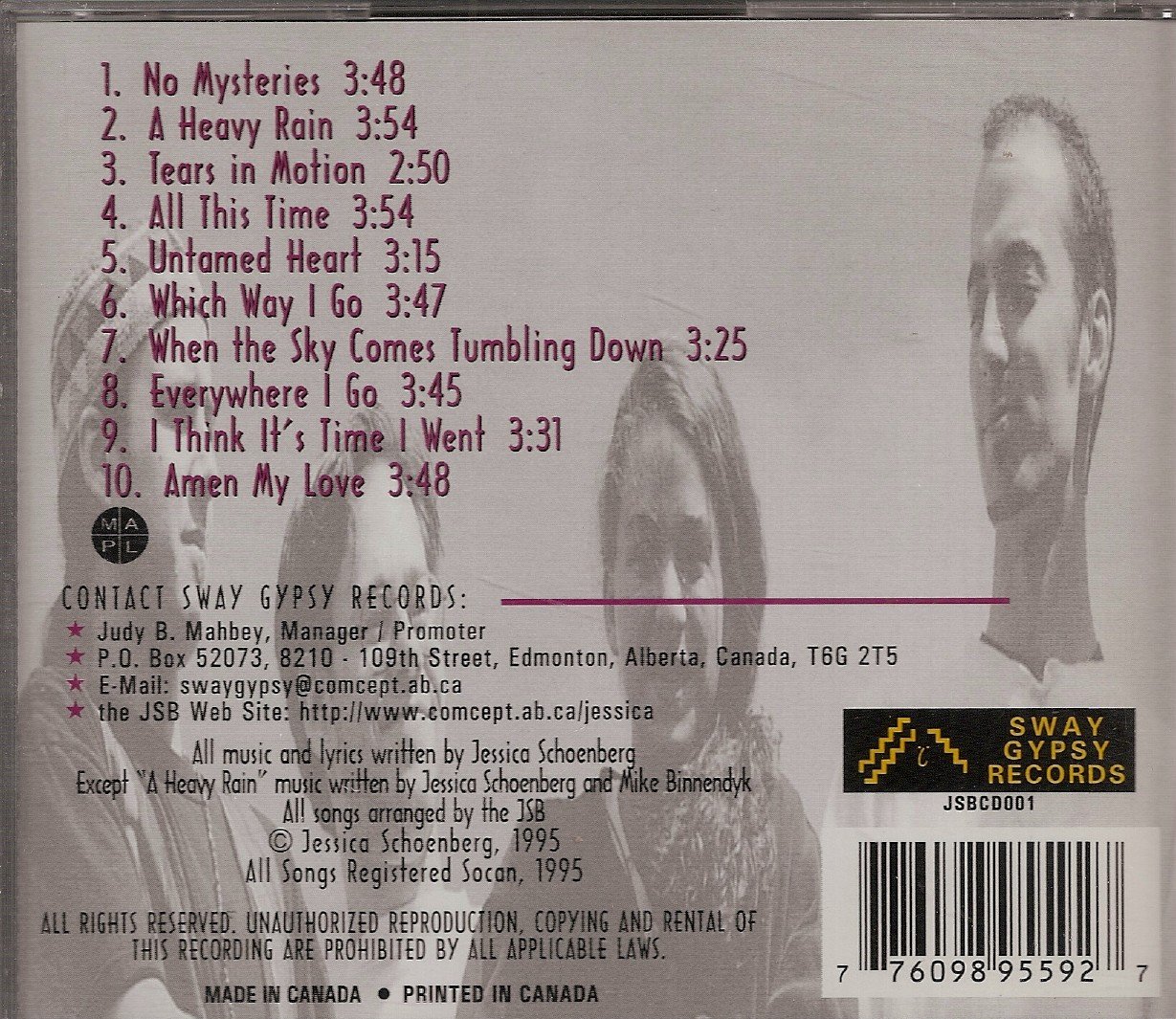 THE JESSICA SCHOENBERG BAND [Audio CD] THE JESSICA SCHOENBERG BAND