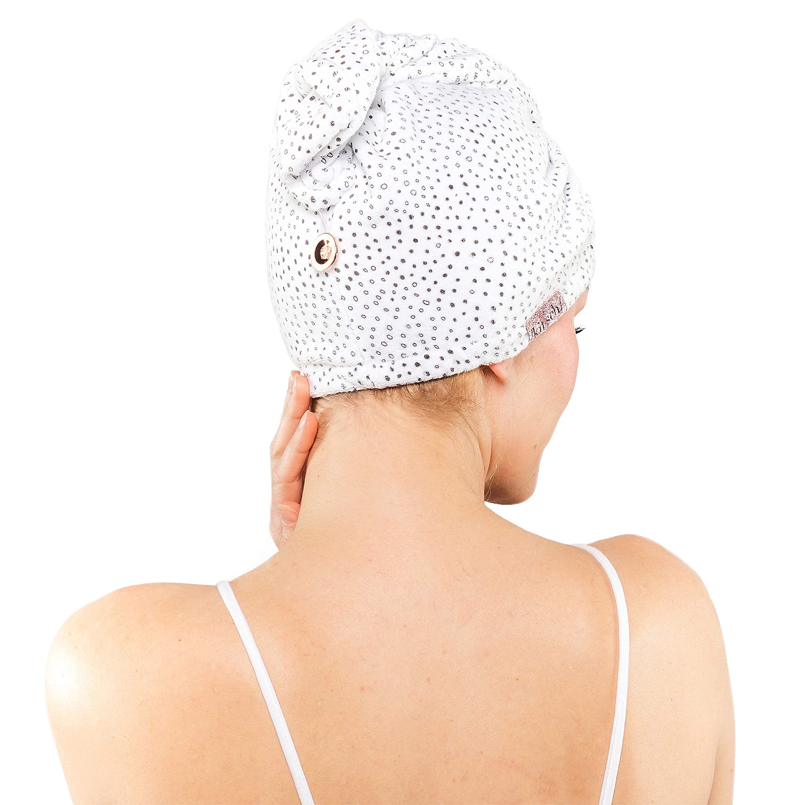 Kitsch Microfiber Hair Towel Wrap for Women, Hair Turban for Drying Wet