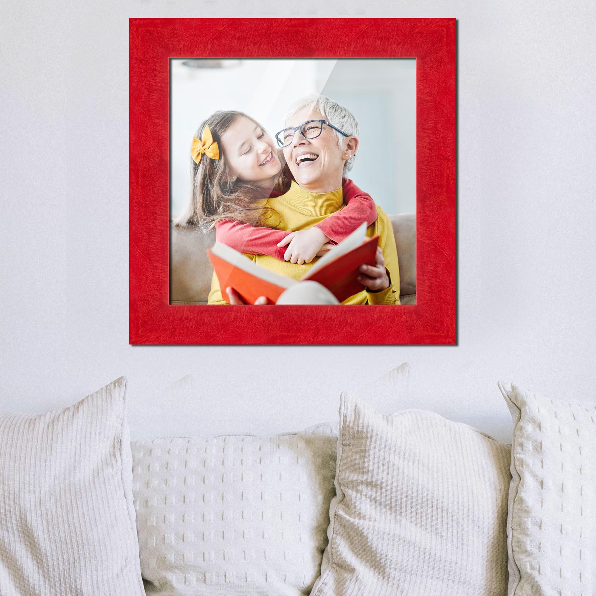 Amazon.com - 11x23 Frame Red Burl Solid Wood Picture Frame Width