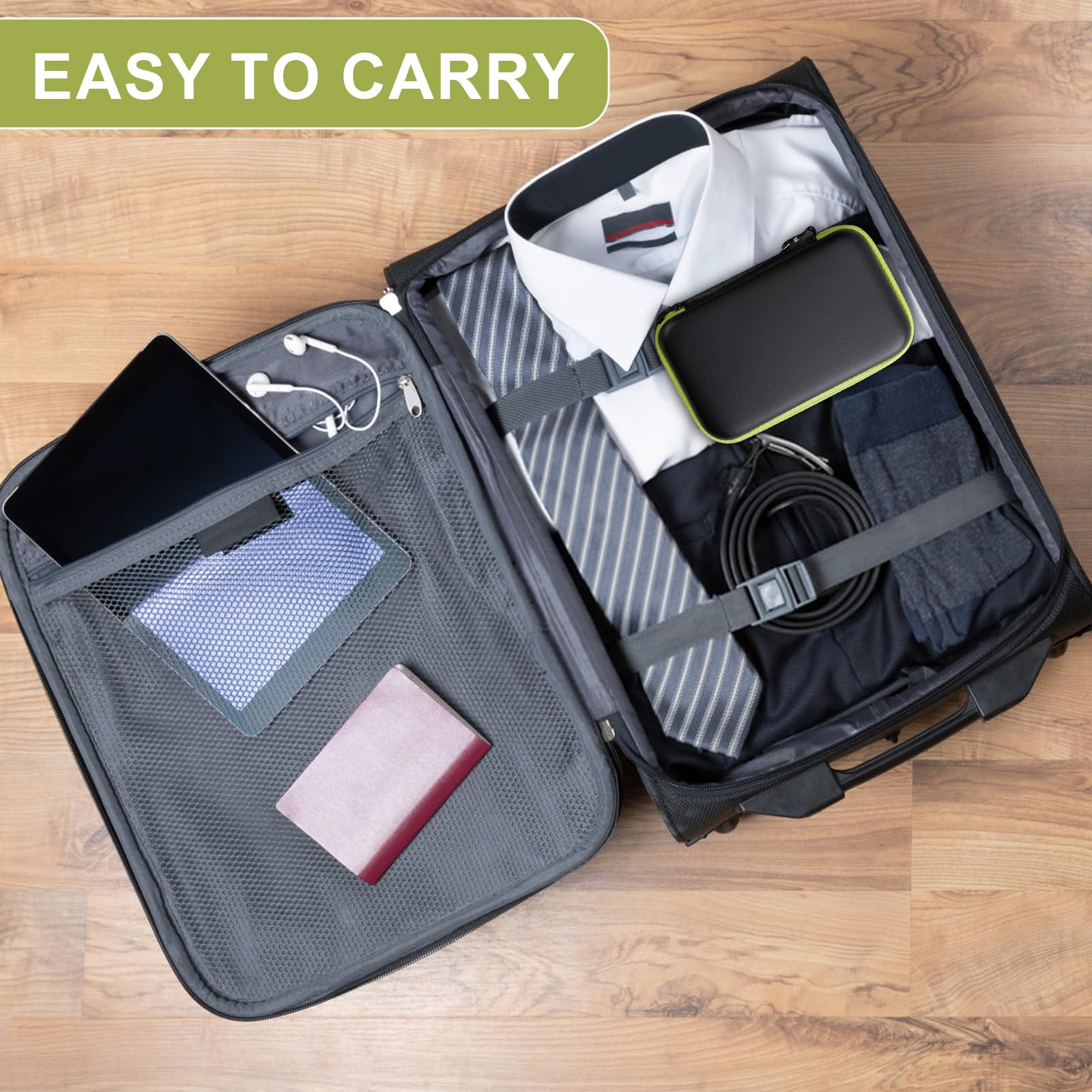 Tasche Case Etui für Philliips O Blade QP150/QP2530/QP2630/QP2520/Qp2724/QP2620, Harte Reise Tragetasche für Rasierer Trimmer Bartschneider mit Einer Klinge, grün, Nein