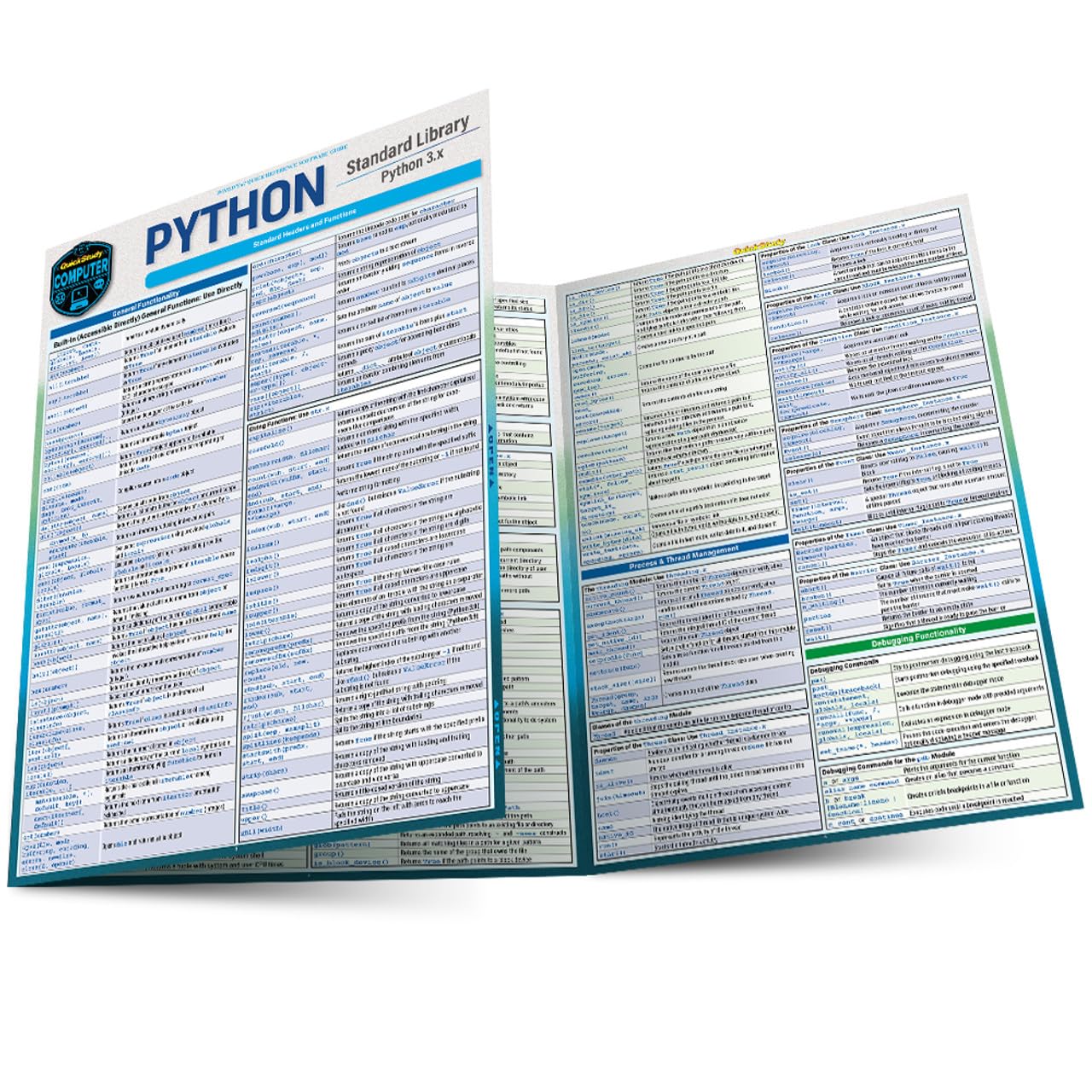 Python Standard Library: A Quickstudy Laminated Reference Guide