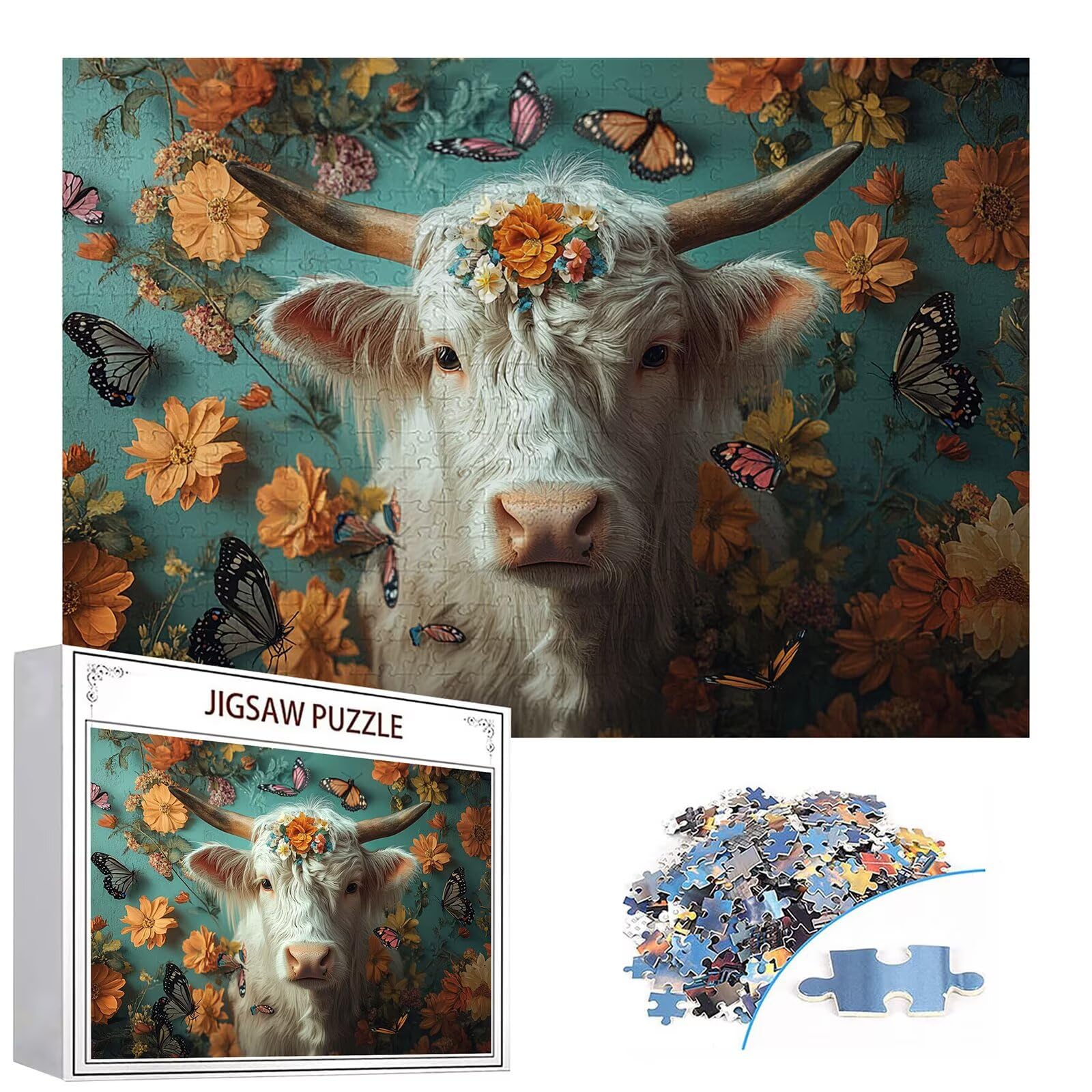 Puzzle 2000 elementów wołowina dorosły motyl 100 x 70 cm unikalne rzemiosło klasyczne 3D drewniana układanka do rodzinnych gier biznesowych, układanka zrób to sam do dekoracji ścian domu, prezenty C