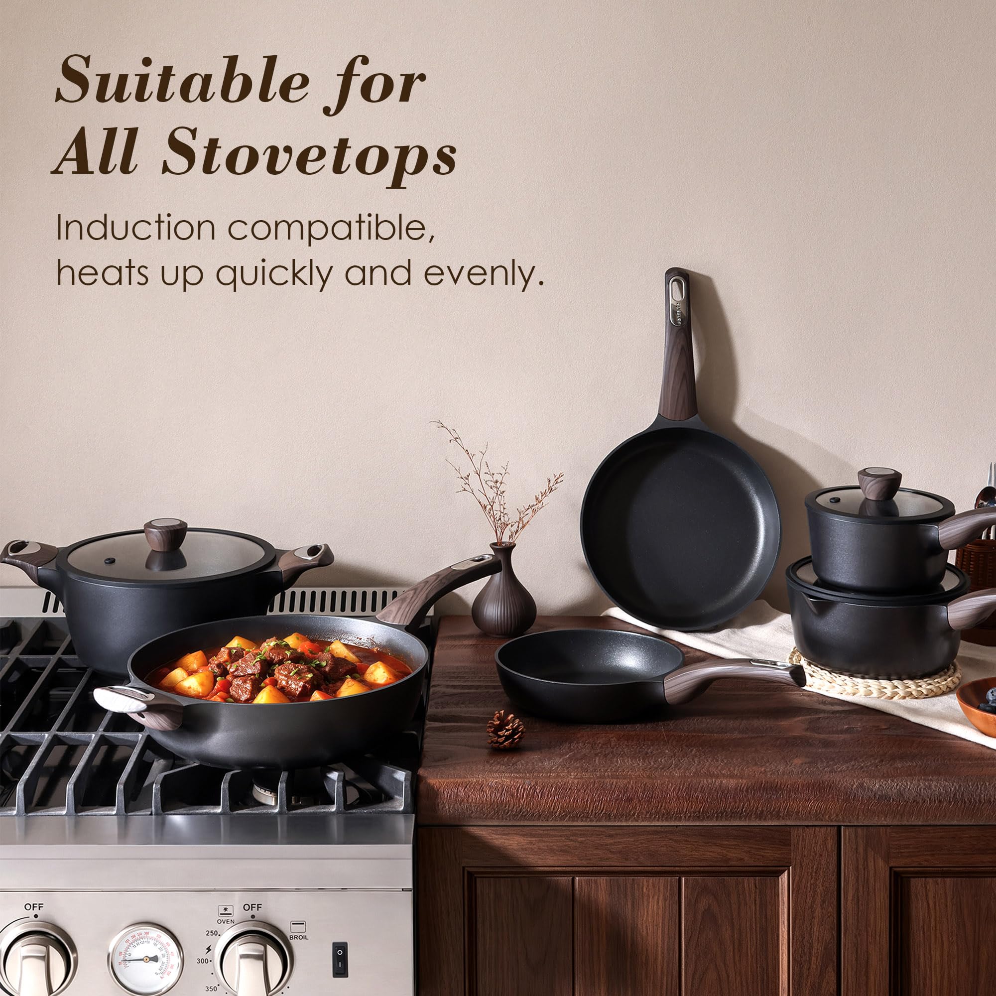 SENSARTE 18 Piece Nonstick Cookware Set -5 SENSARTE 18 Piece Nonstick Cookware Set -5