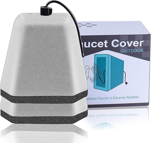 Cubiertas de grifo para exteriores para invierno, cubiertas de espuma para grifo aisladas para invierno para protección contra congelación (2