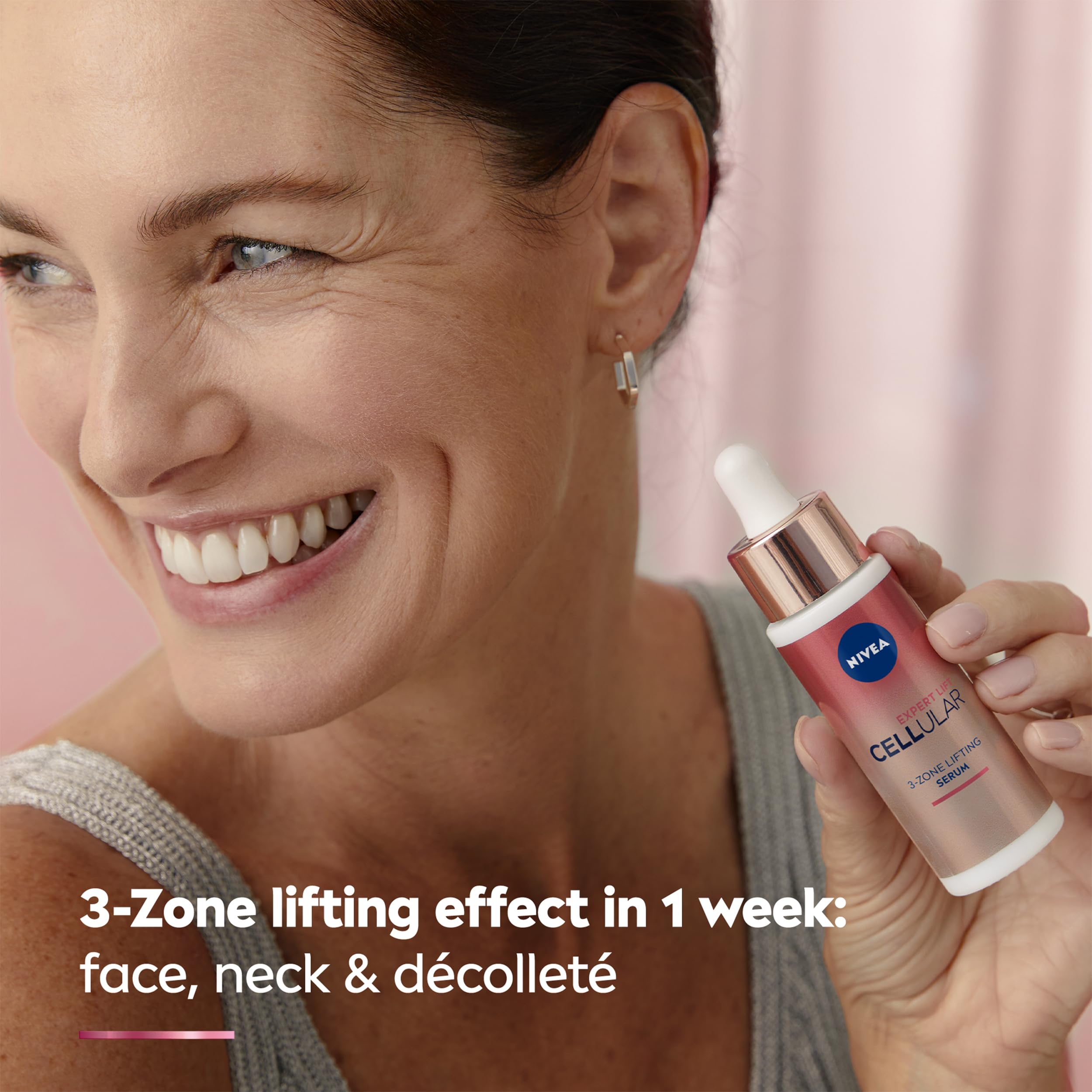 NIVEA Cellular Expert Bakuchiol Lifting Serum (30ml), Face Serum with Pure 10x Bakuchiol, Visibly Reduces Wrinkles - Image 3