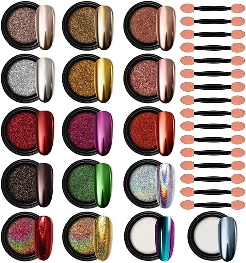 Product Review: Artdone 12 Jars Chrome Nail Powder Kit
