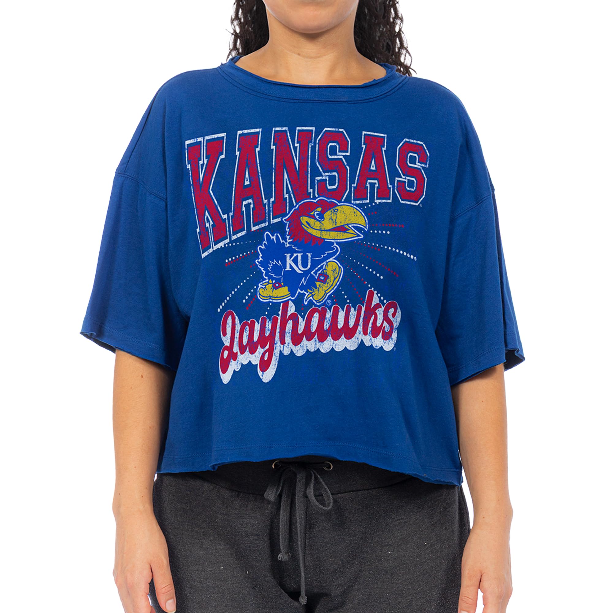 Women's Collegiate Boxy Cropped Short Sleeve Tee