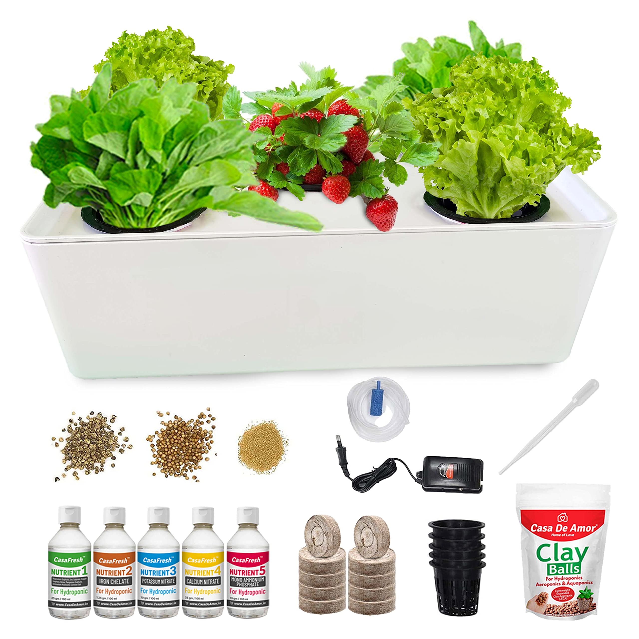 Casa De Amor Hydroponics Growing Kit, Start Your Own Hydroponic Garden with Our Complete Growing Kit | Perfect for Small Spaces (B0C2CG5M6V) Amazon Price History, Amazon Price Tracker