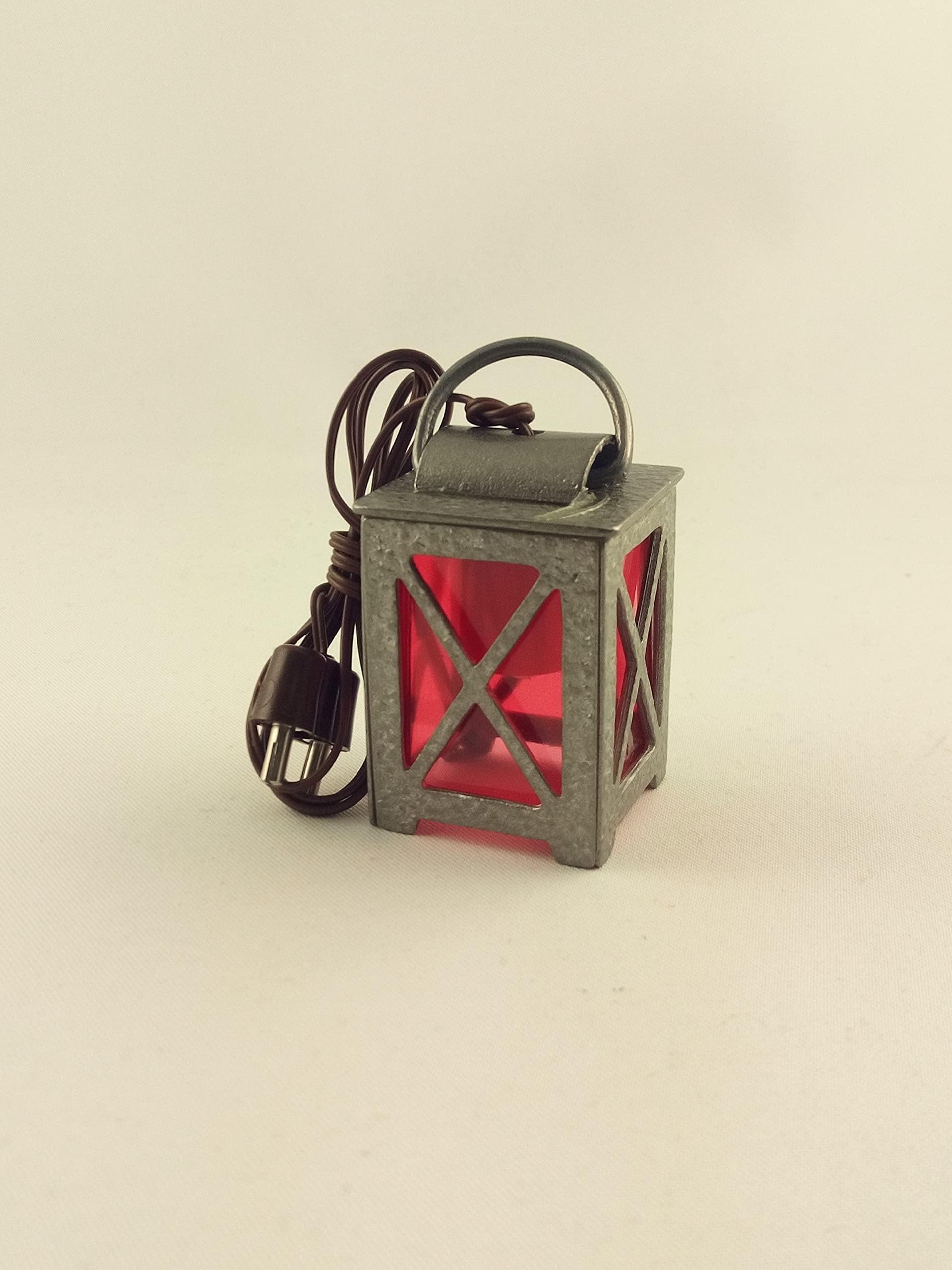 Rulke Rulke020624 40 mm Red Crib Lantern Tin, Multicolor