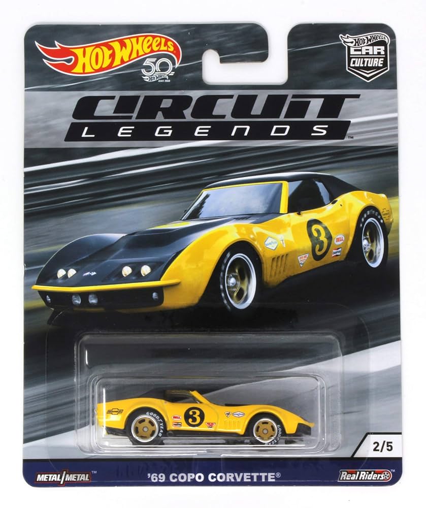 ホットウィール '69 COPO CORVETTE 38th Annual Hot Wheels Car Culture '69 Copo Corvette 2/5 Circuit Legends