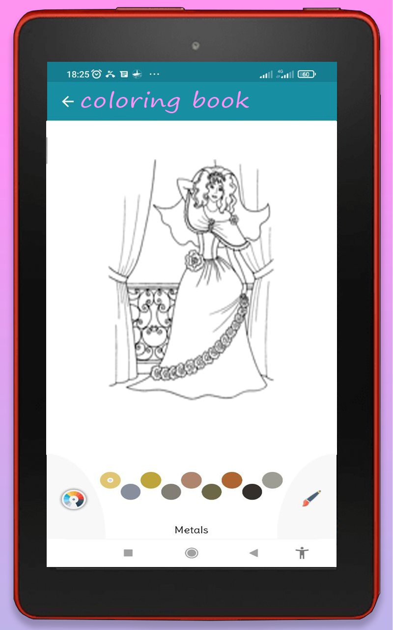 Princess Coloring Book for Girls Fun and Cute Coloring Book for Kids