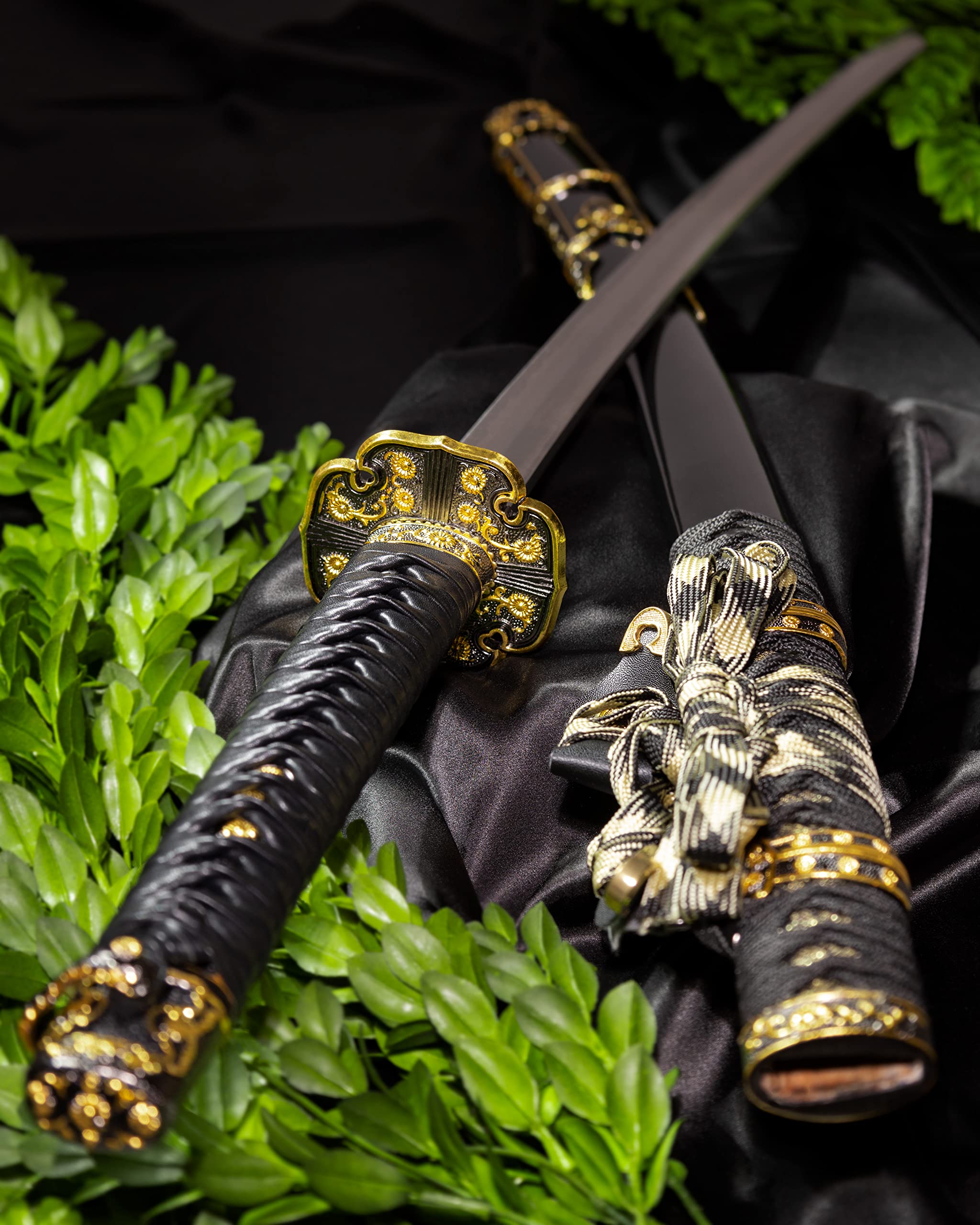 Katana Schwert Echt Scharf zum Training Samurai Schwert Stahl für Erwachsene - Ninja Katana Metall - 18 Jahre Erforderlich