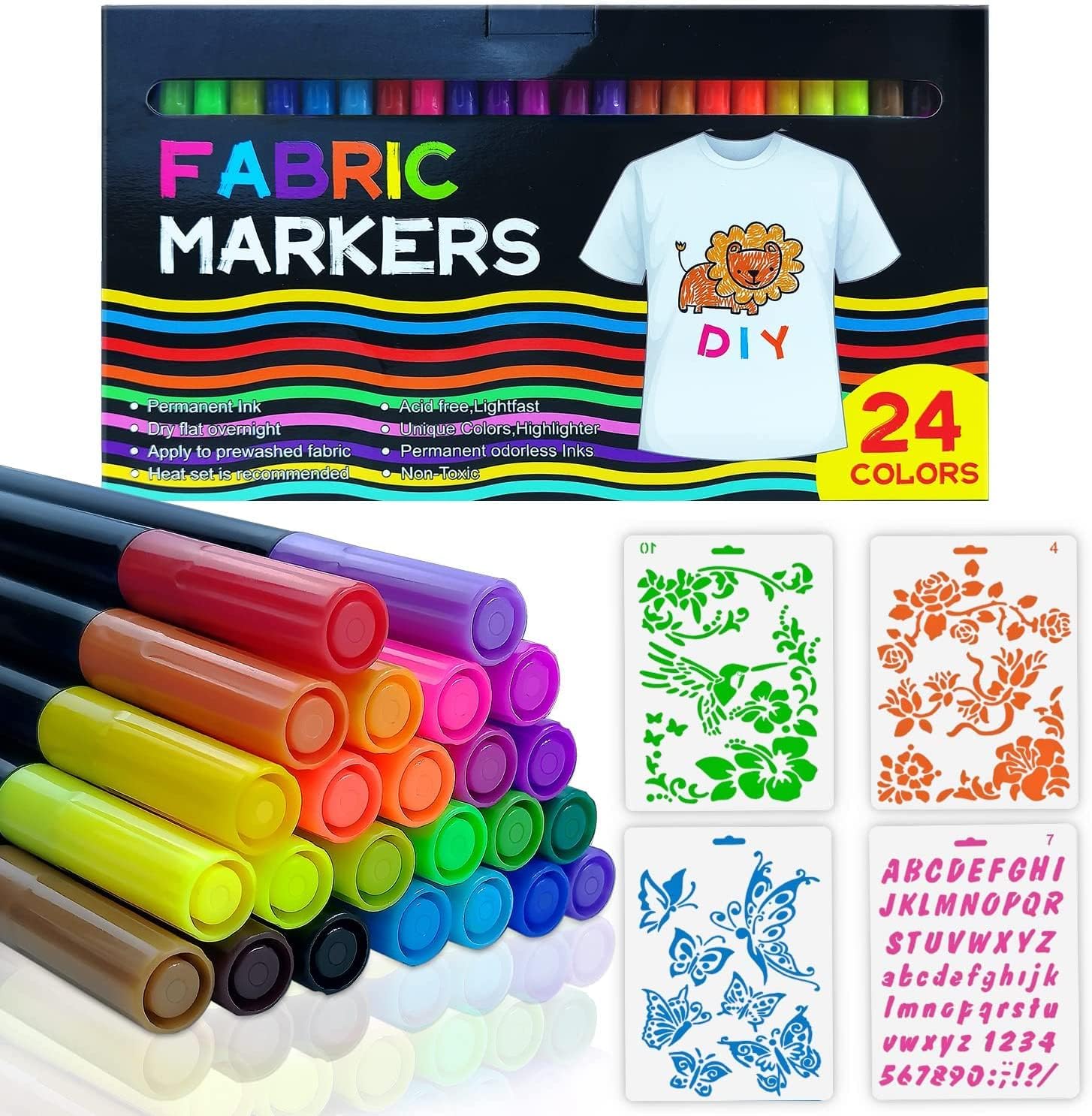 Fabric MarkersPermanent Fabrimarkers,Fabripaintmarkers Machine Washable