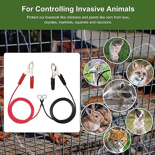Miniatura 3 de Miyanzem Energizerand - Paquete de 2 cables eléctricos para cercas que conectan el cargador eléctrico de valla Energizerand, cargador de valla solar