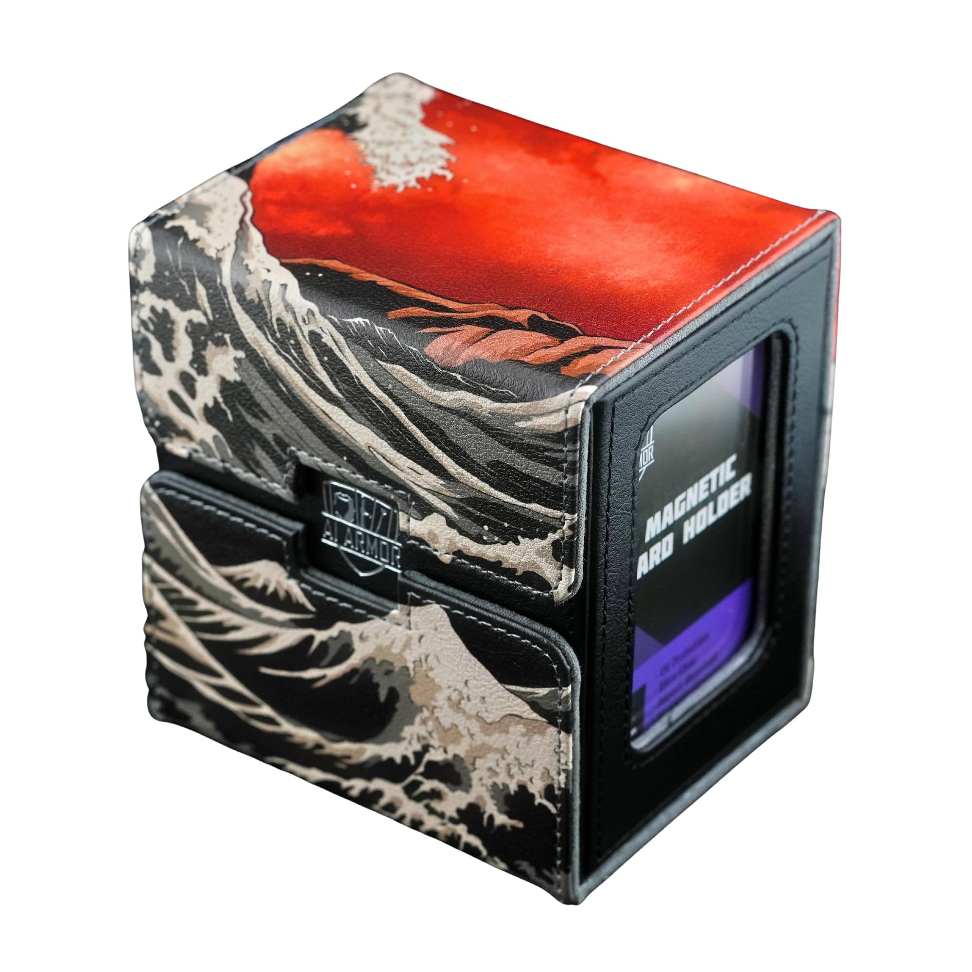 Ai Armor (Great Fire Wave) 100+ Card Custom Art MTG Commander Deck Box With Storage