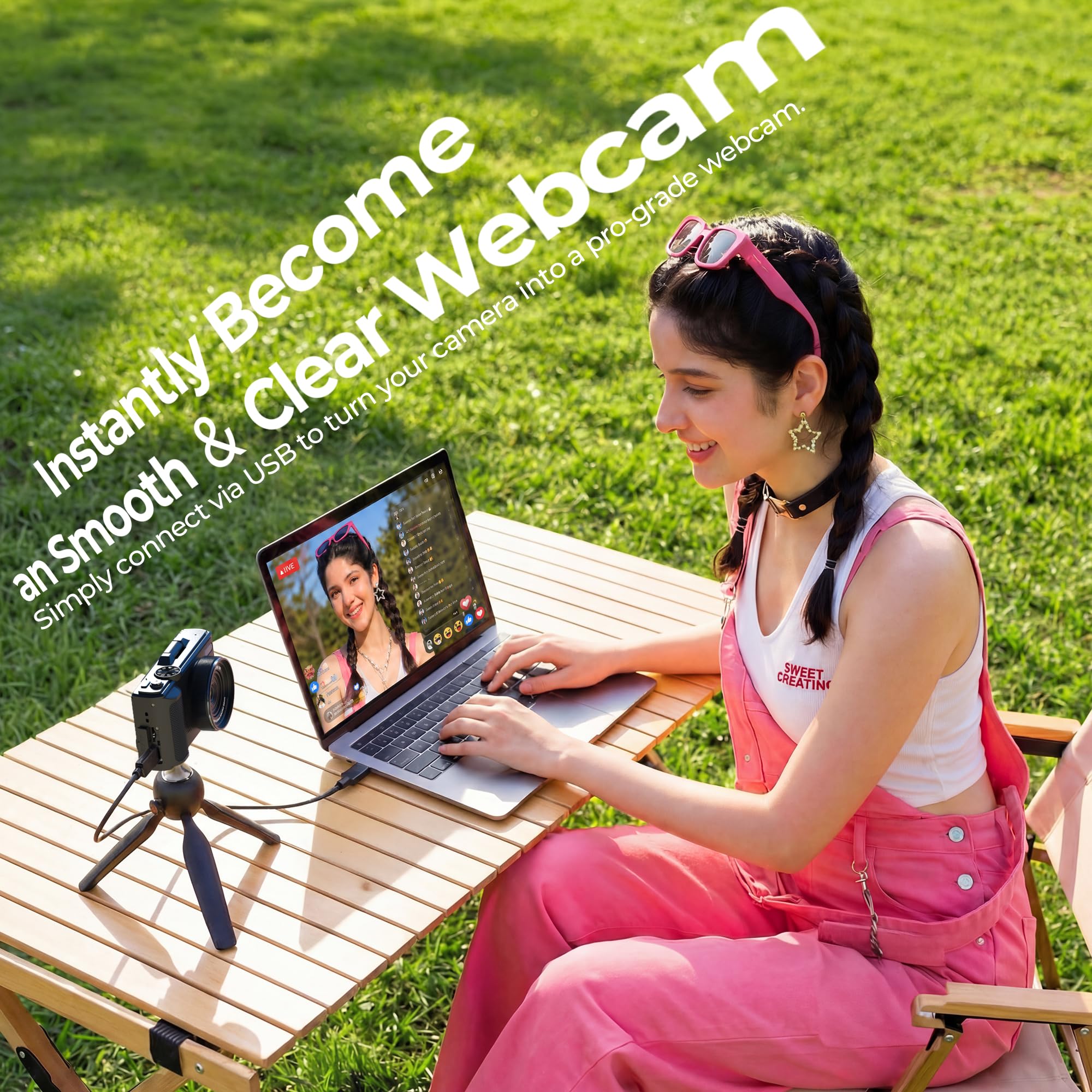 Fotocamera digitale 5K WiFi e fotocamera fotografica 80 MP, fotocamera vlogging per YouTube con messa a fuoco automatica, schermo pieghevole da 3" a 180°, zoom digitale 18x, fotocamera da viaggio per