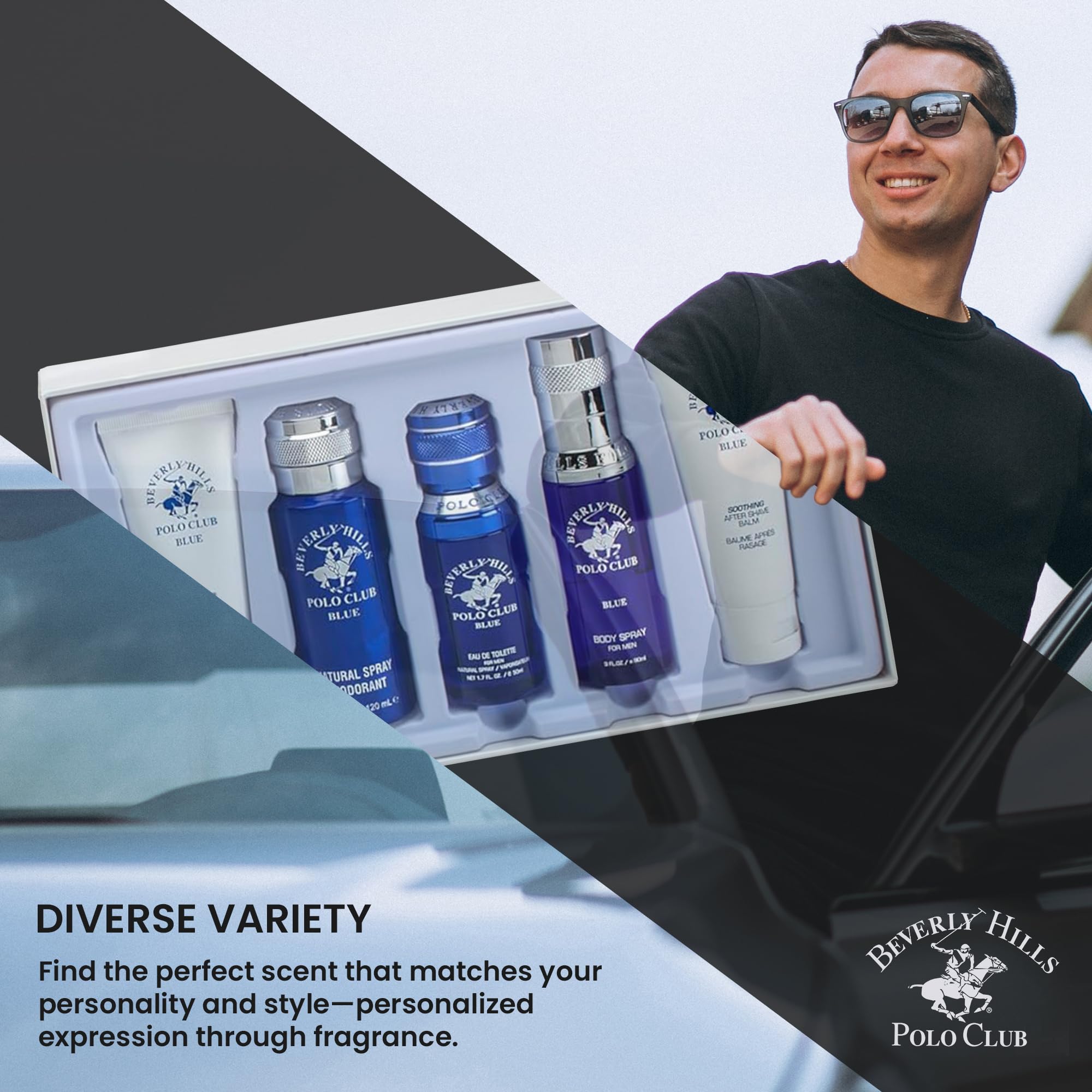 Amazon.com : Beverly Hills Polo Club BHPC Blue Men's 5-Piece