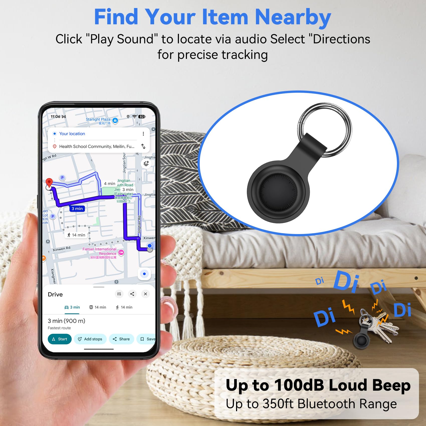GPS Tracker per Auto, Air Tracker Android, Magnetico, IP68 Impermeabile, Localizzatore con App Copertura Globale, Tracciare Veicolo Moto, Senza SIM