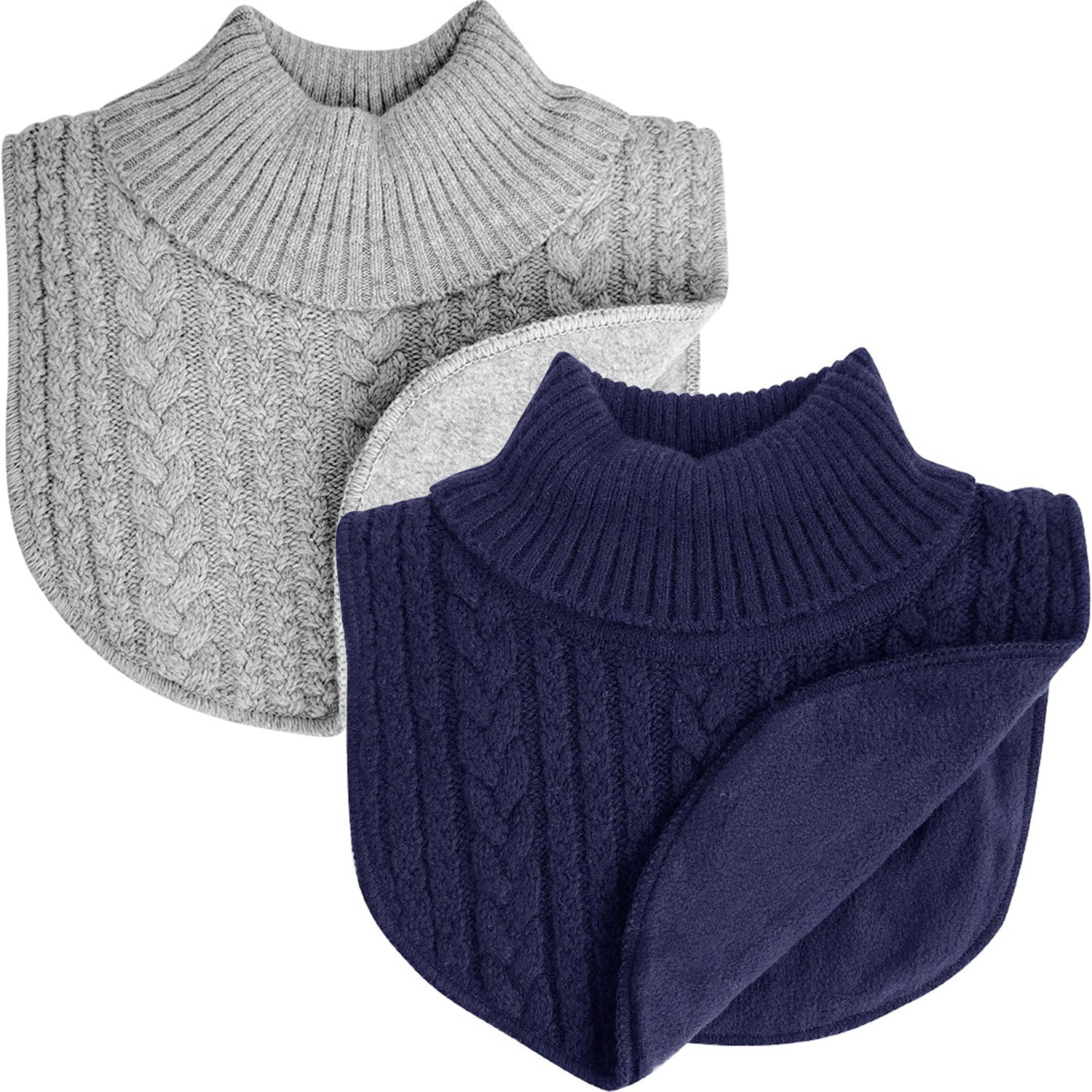 2PCS Winter Children's Neck Gaiter Scarf Collar Baby'sTurtleneck Warmer,kid's Neck Cover Warmer