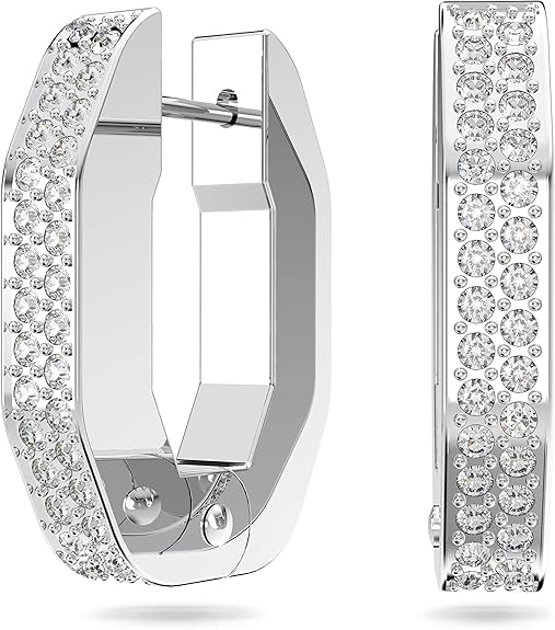Amazon | 【スワロフスキー】Dextera フープピアス, オクタゴン
