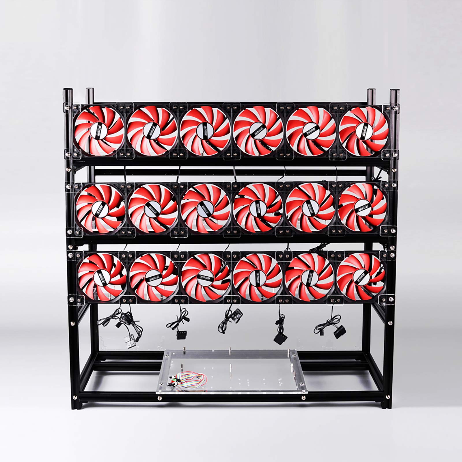 Amazon.com: Mining Rig Frame - Aluminum Open Air 19 GPU EthereumMining Rig  Rack Motherboard Bracket Stackable Mining Frame for Crypto Coin Currency  Bit Coin ETH ETC ZEC Mining Accessories Tools - Frame